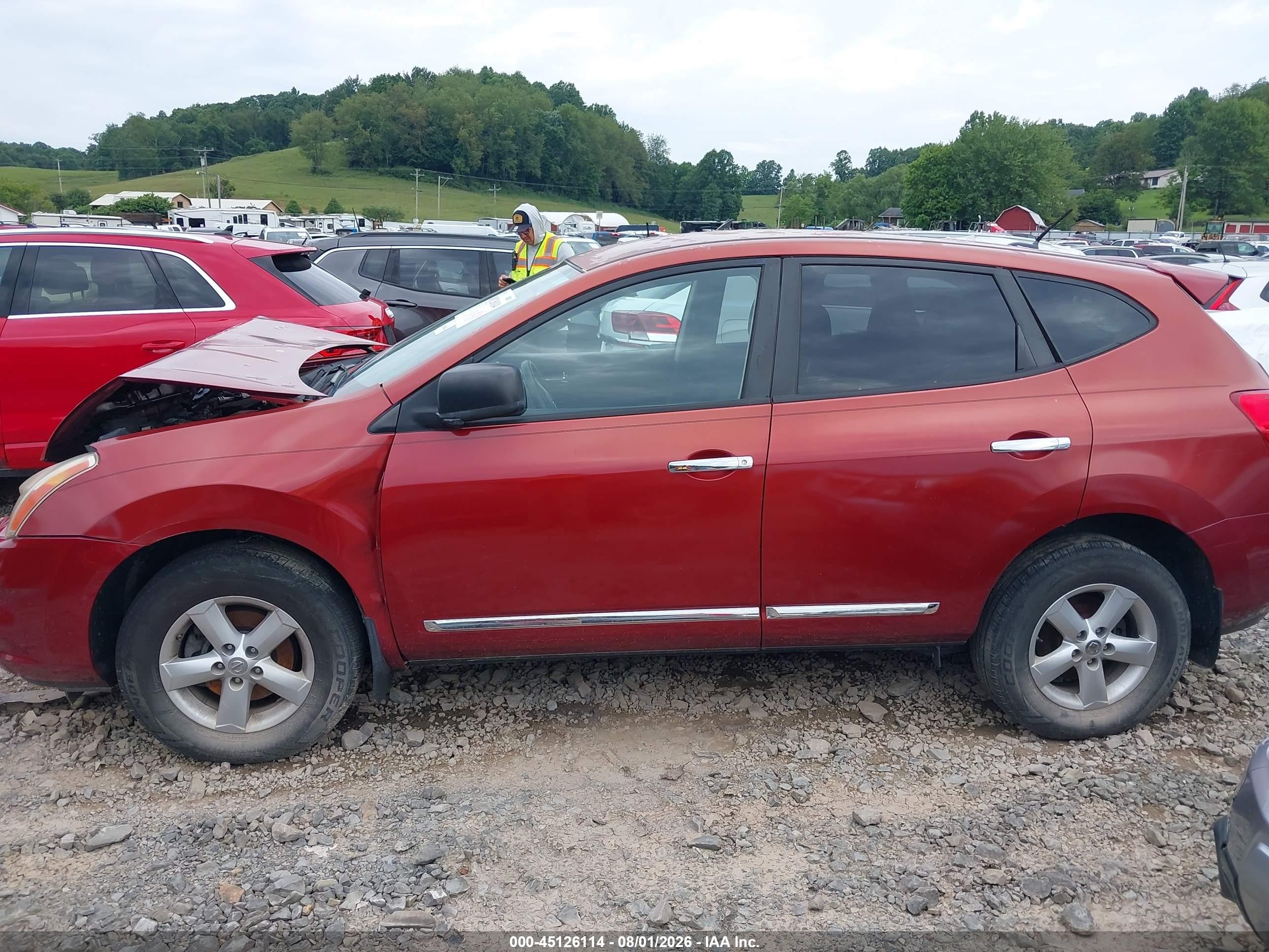 2012 Nissan Rogue S Orange vin: JN8AS5MT0CW260081