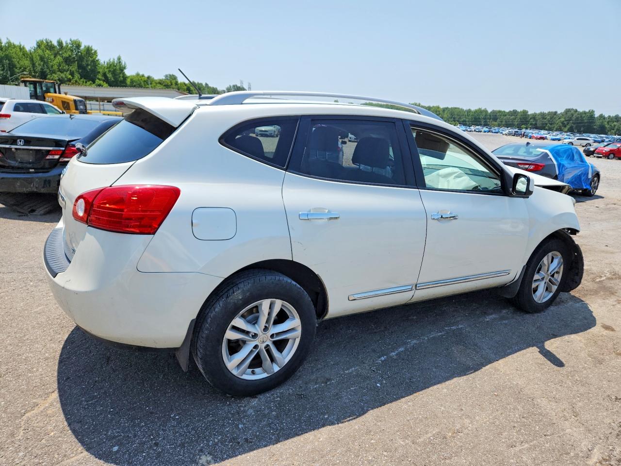 2012 Nissan Rogue S White vin: JN8AS5MT0CW261313