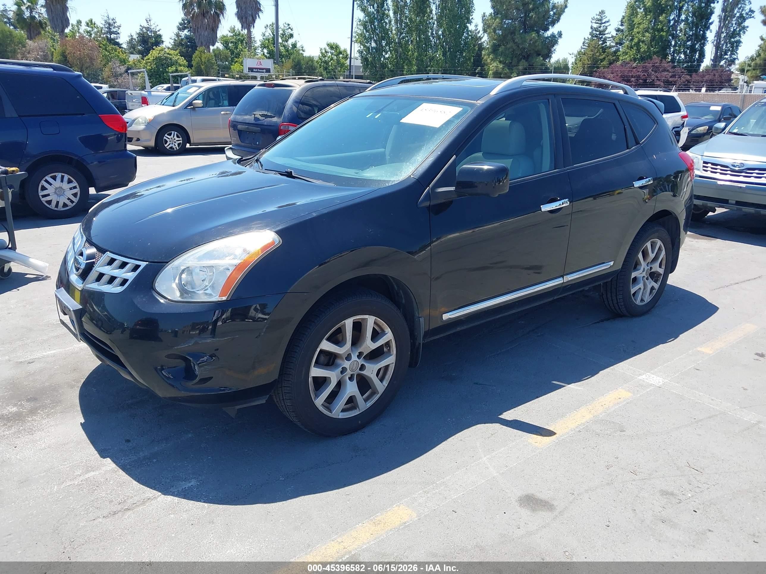 2012 Nissan Rogue Sv W/sl Pkg Black vin: JN8AS5MT0CW261828
