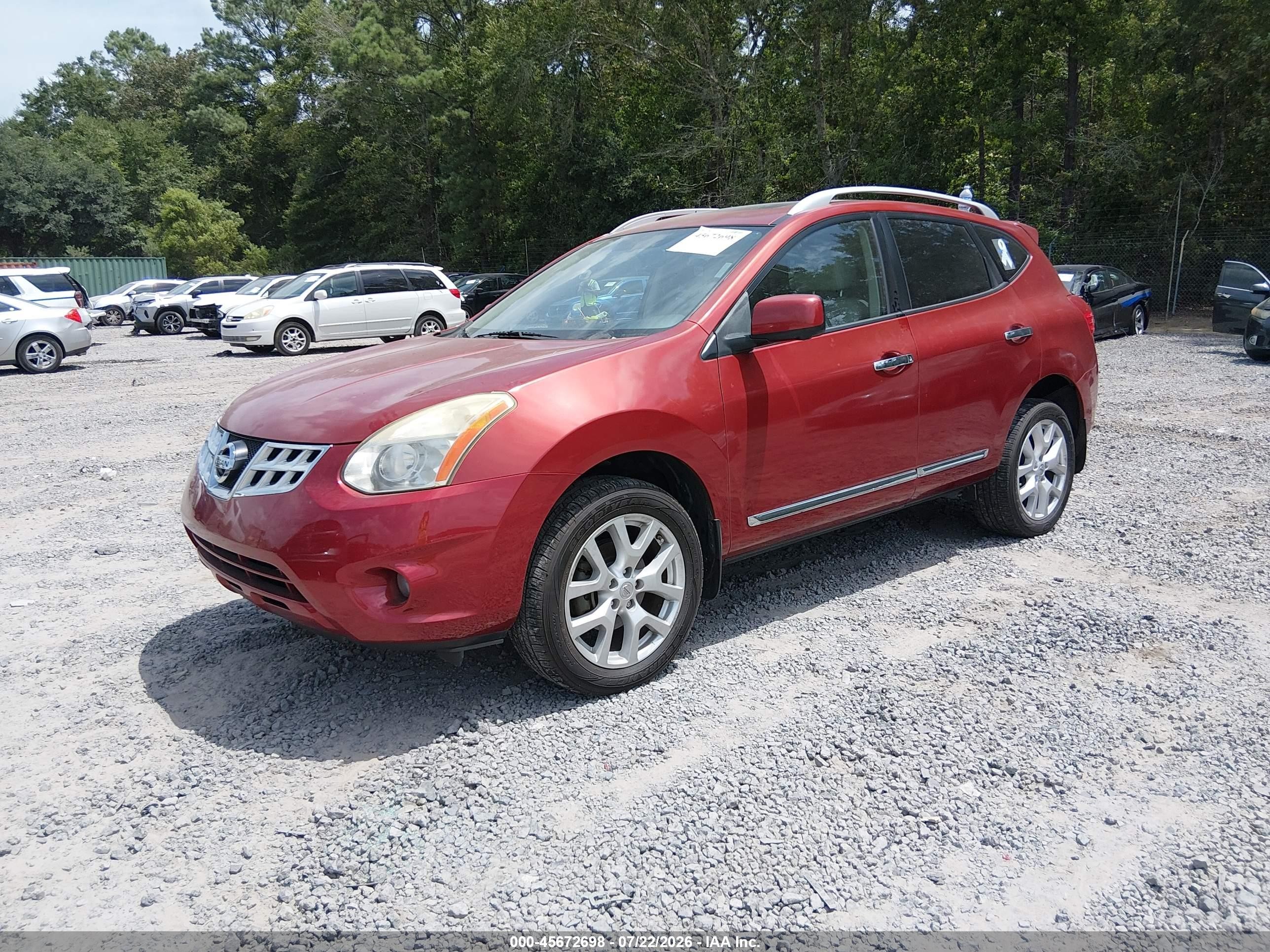 2012 Nissan Rogue Sv W/sl Pkg Red vin: JN8AS5MT0CW262784