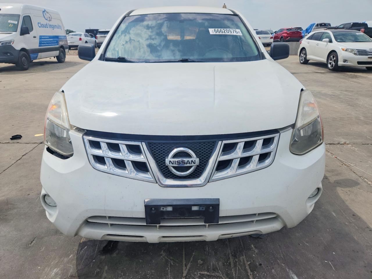 2012 Nissan Rogue S White vin: JN8AS5MT0CW267421