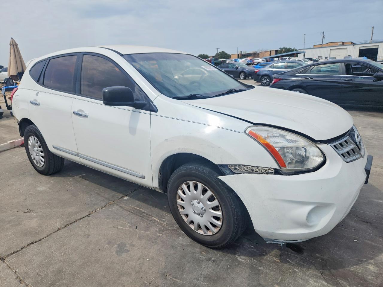 2012 Nissan Rogue S White vin: JN8AS5MT0CW267421