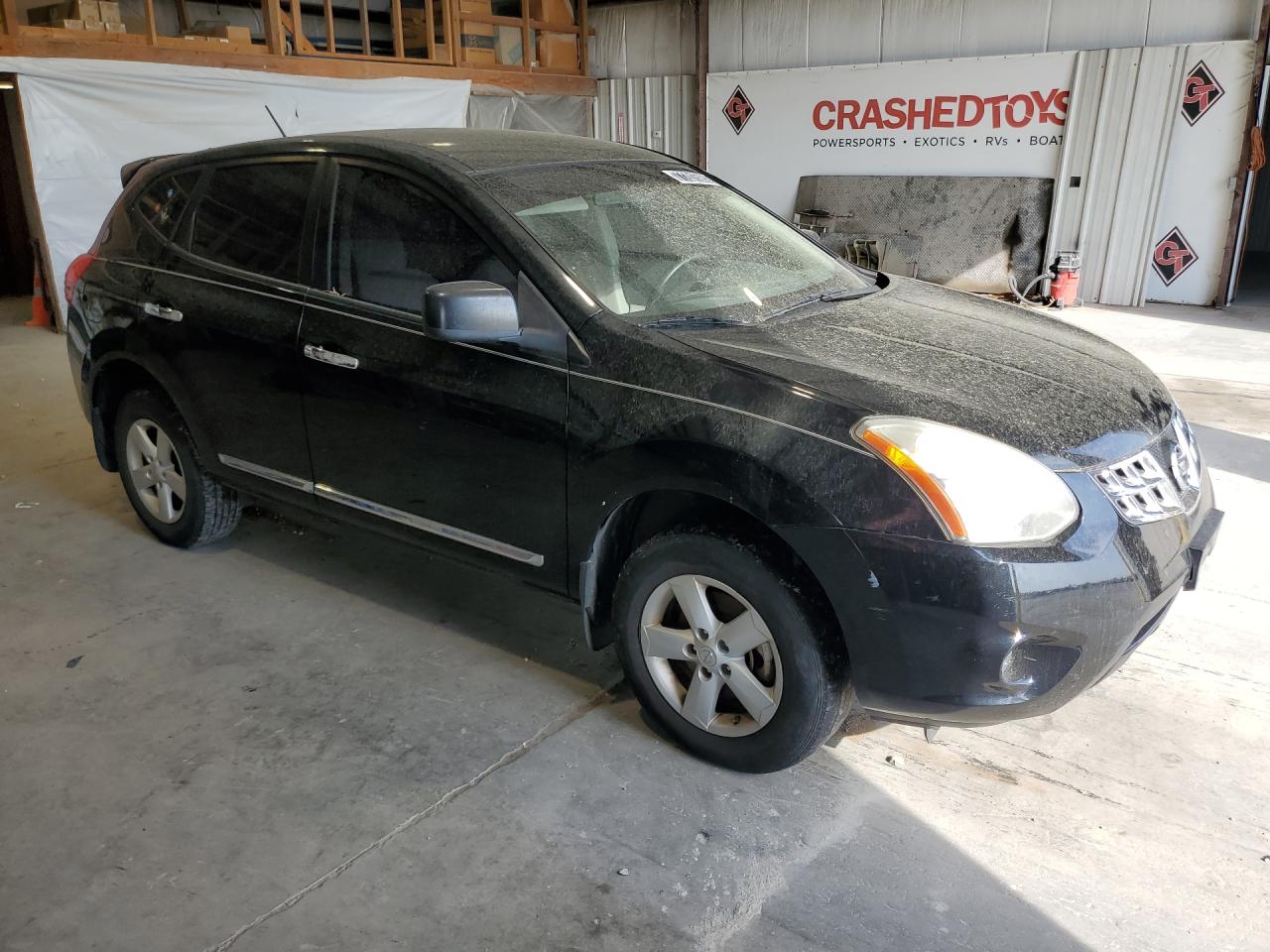 2012 Nissan Rogue S Black vin: JN8AS5MT0CW268942 Damage: Front Bumper/Cover, Scraped, 3 To 4 Inches