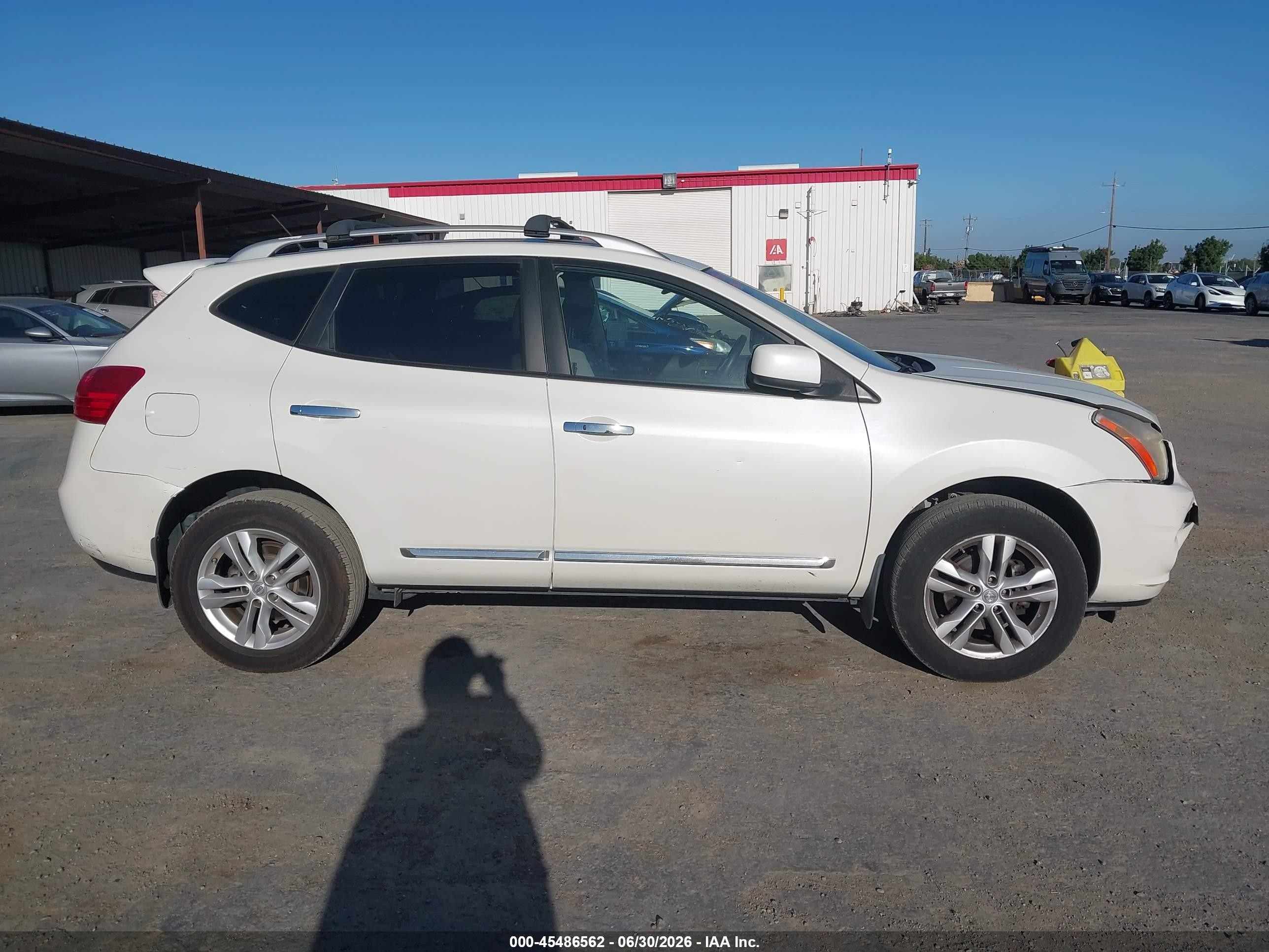 2012 Nissan Rogue Sv White vin: JN8AS5MT0CW270013