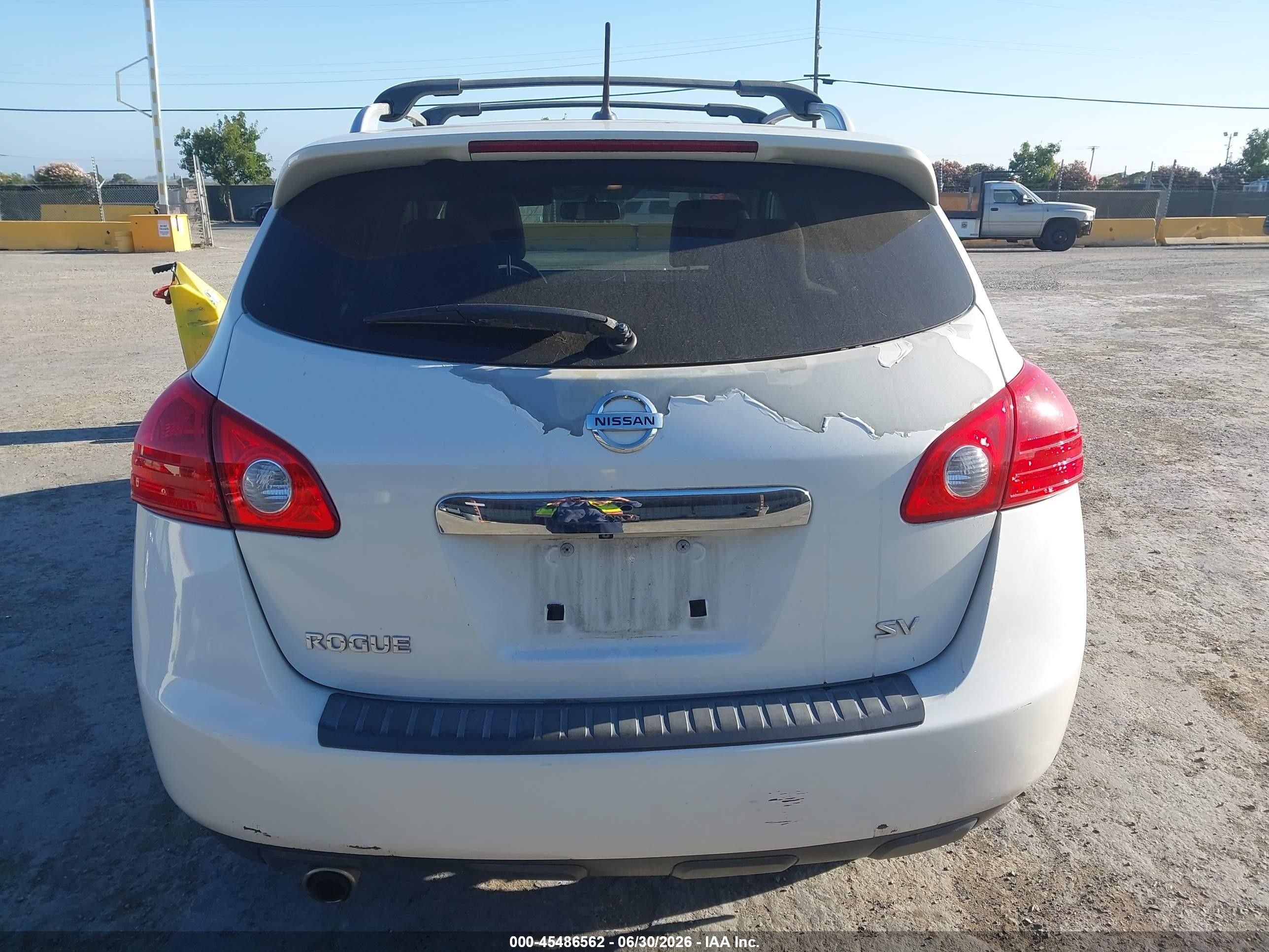 2012 Nissan Rogue Sv White vin: JN8AS5MT0CW270013
