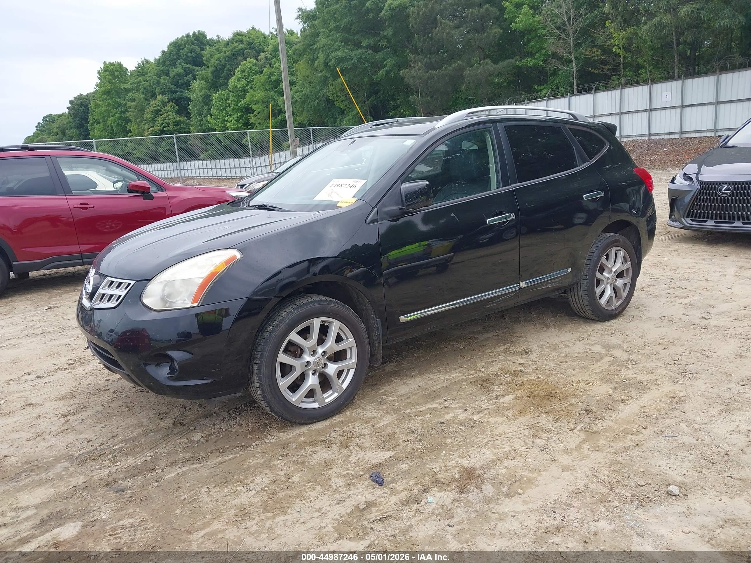 2012 Nissan Rogue Sv W/sl Pkg Black vin: JN8AS5MT0CW273963