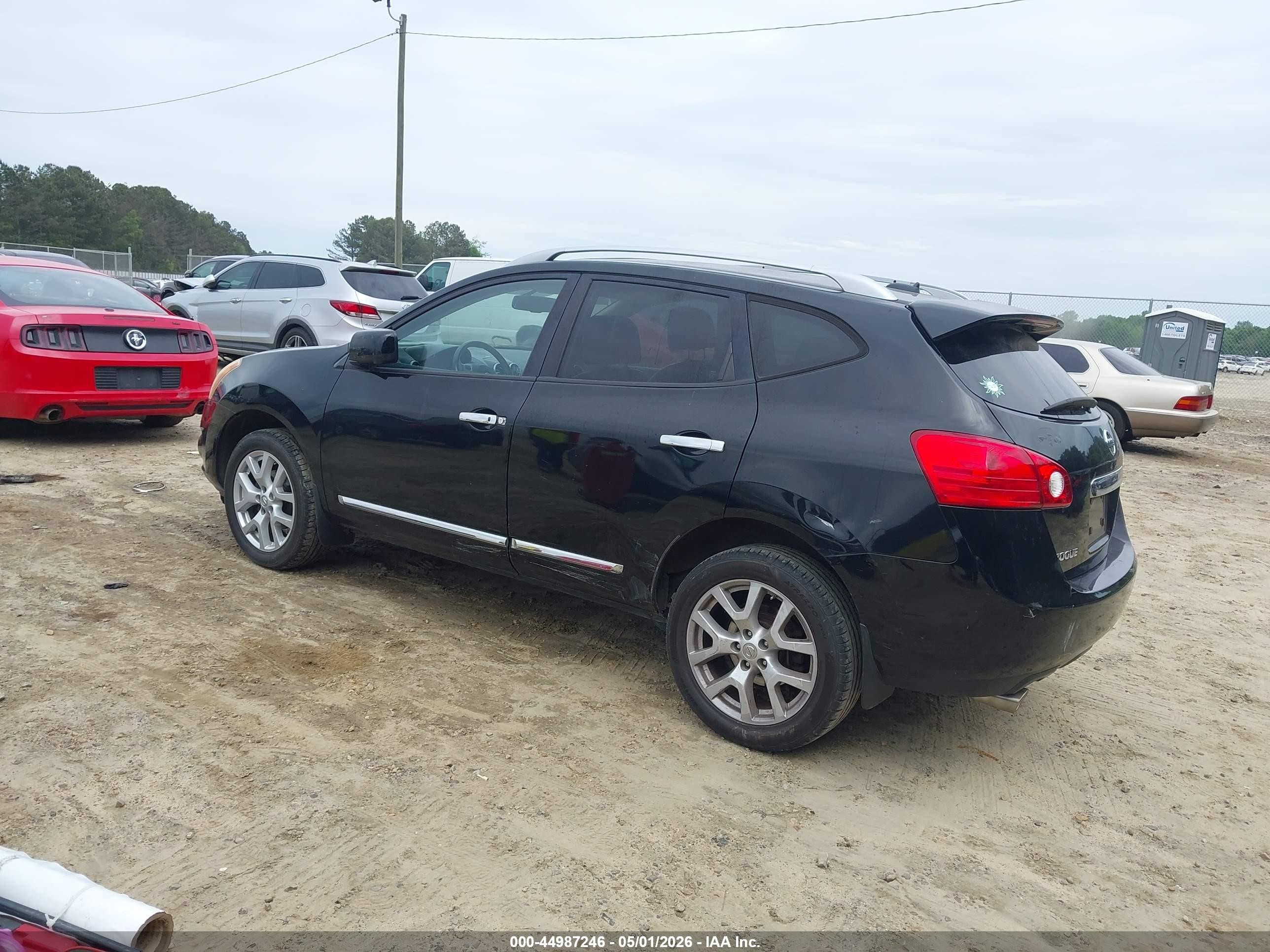 2012 Nissan Rogue Sv W/sl Pkg Black vin: JN8AS5MT0CW273963