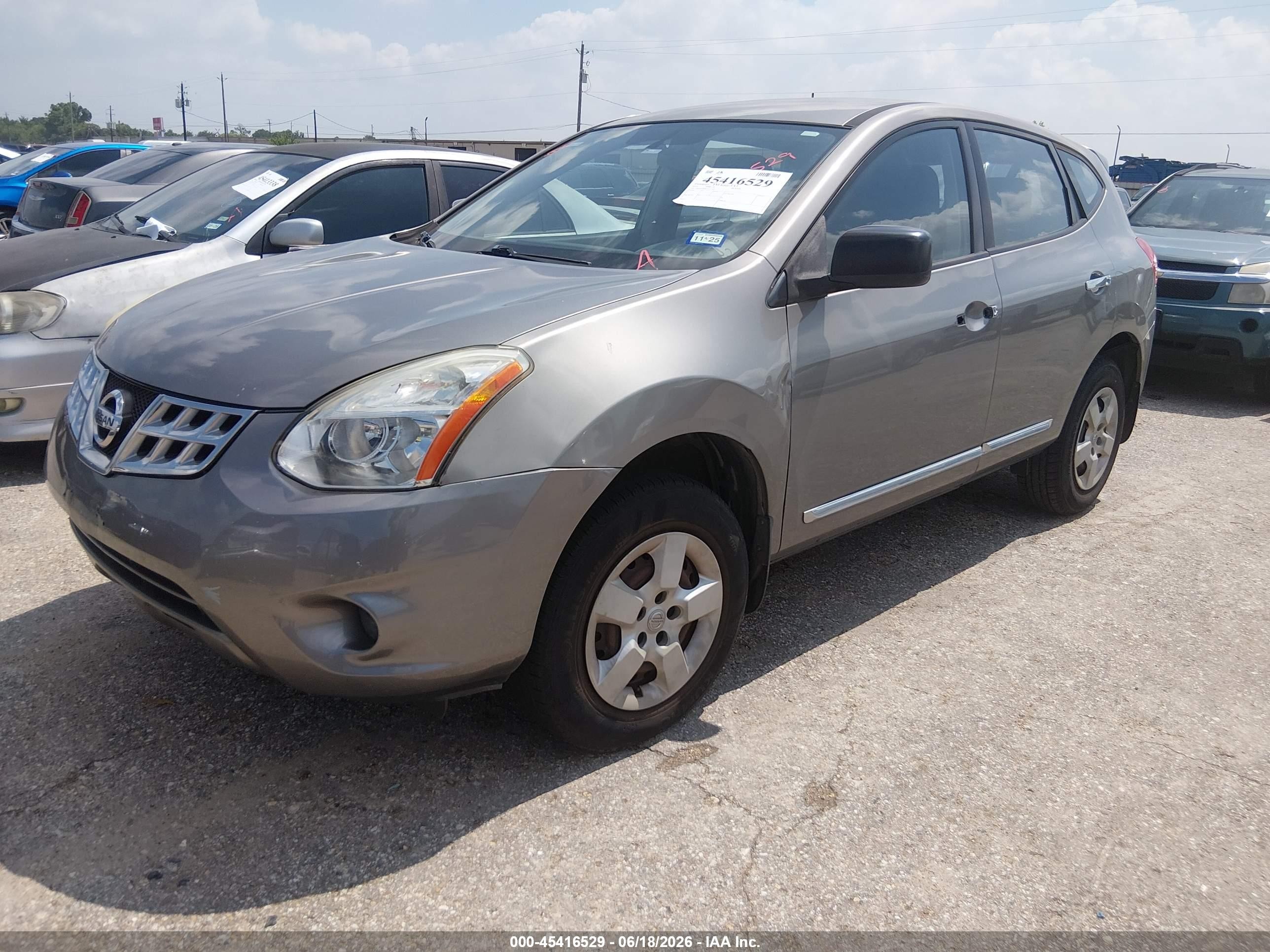 2012 Nissan Rogue S Gray vin: JN8AS5MT0CW277592