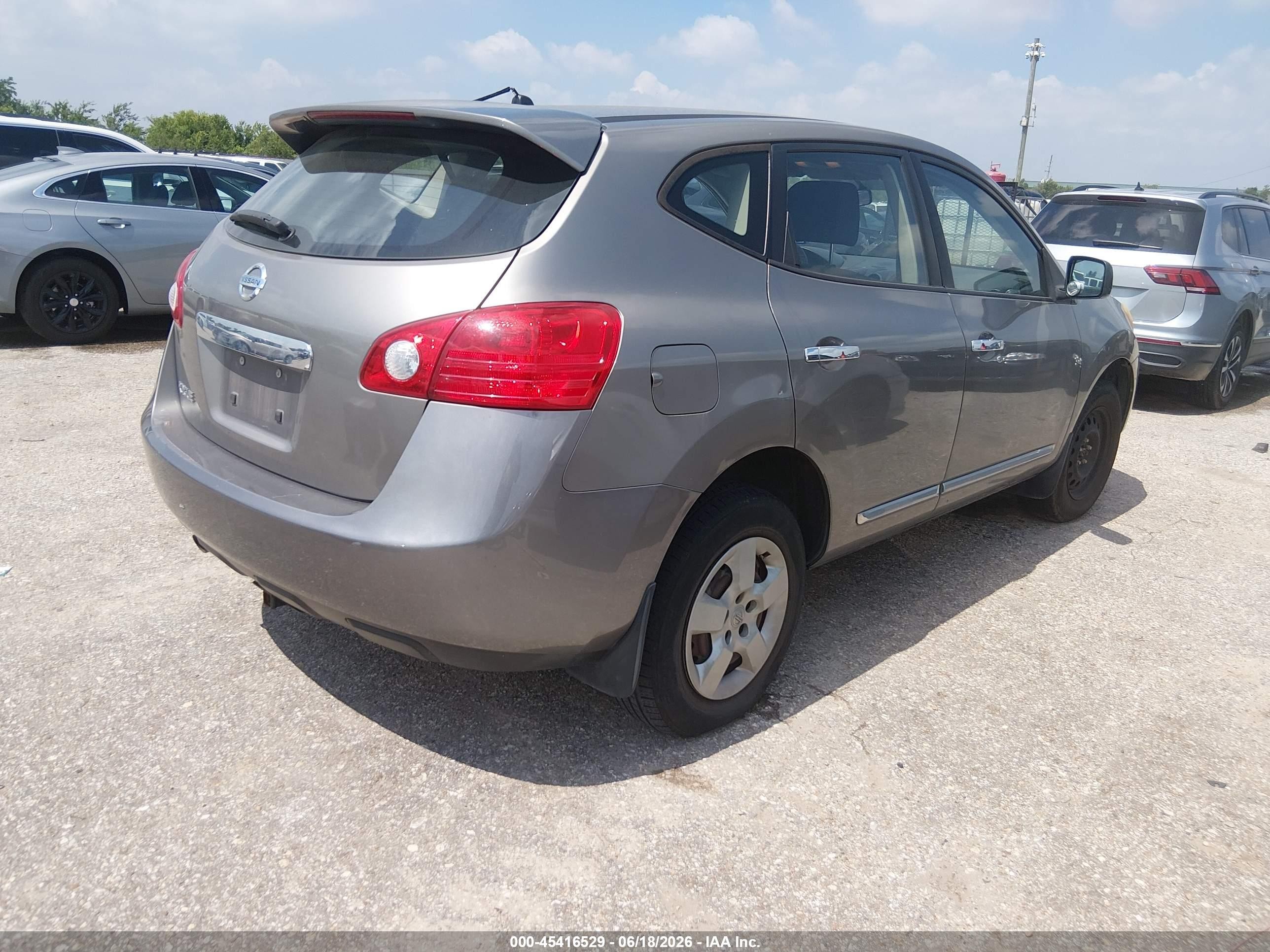 2012 Nissan Rogue S Gray vin: JN8AS5MT0CW277592