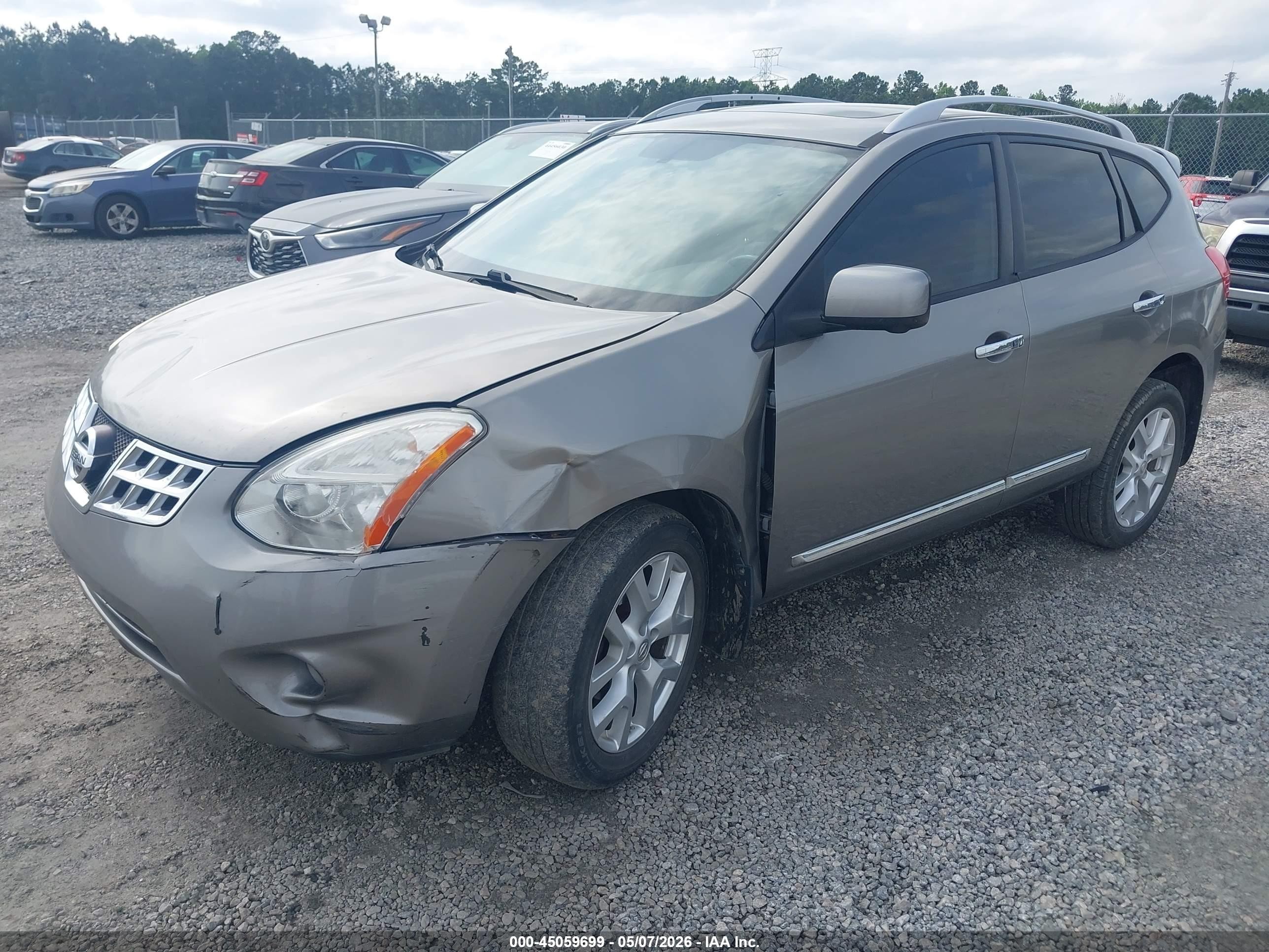 2012 Nissan Rogue Sv W/sl Pkg Beige vin: JN8AS5MT0CW277866