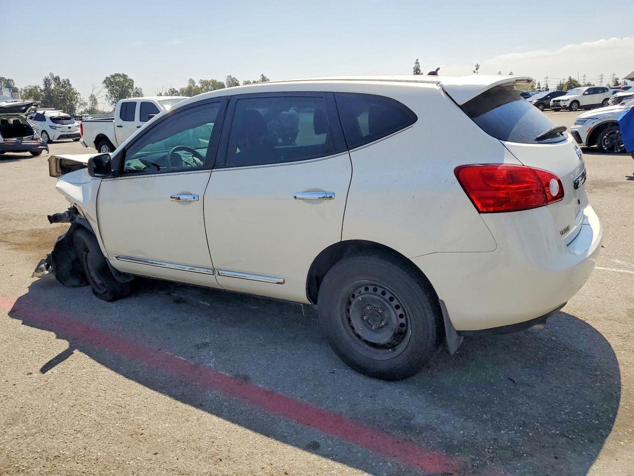 2012 Nissan Rogue S White vin: JN8AS5MT0CW299964