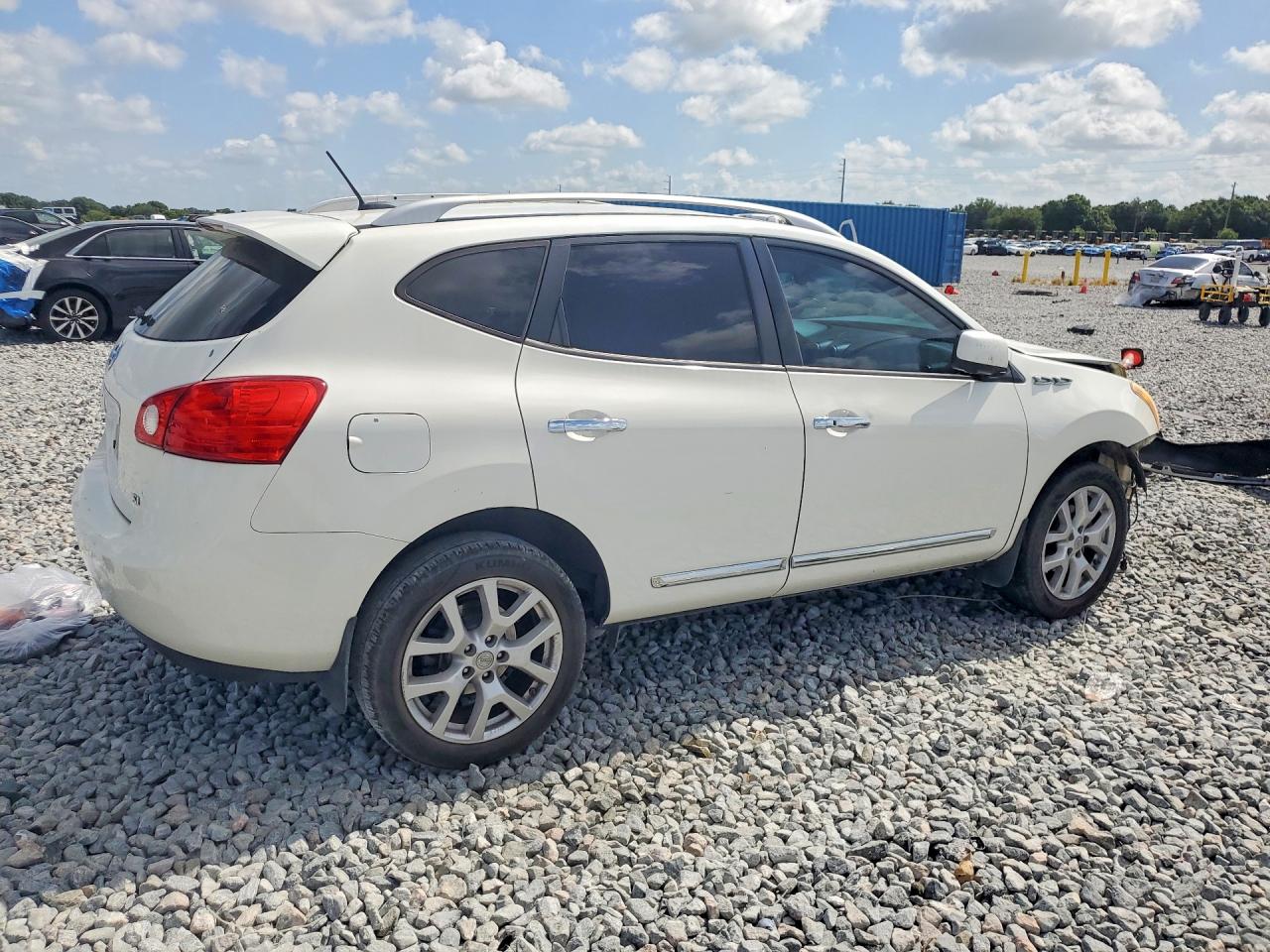 2012 Nissan Rogue S White vin: JN8AS5MT0CW300868
