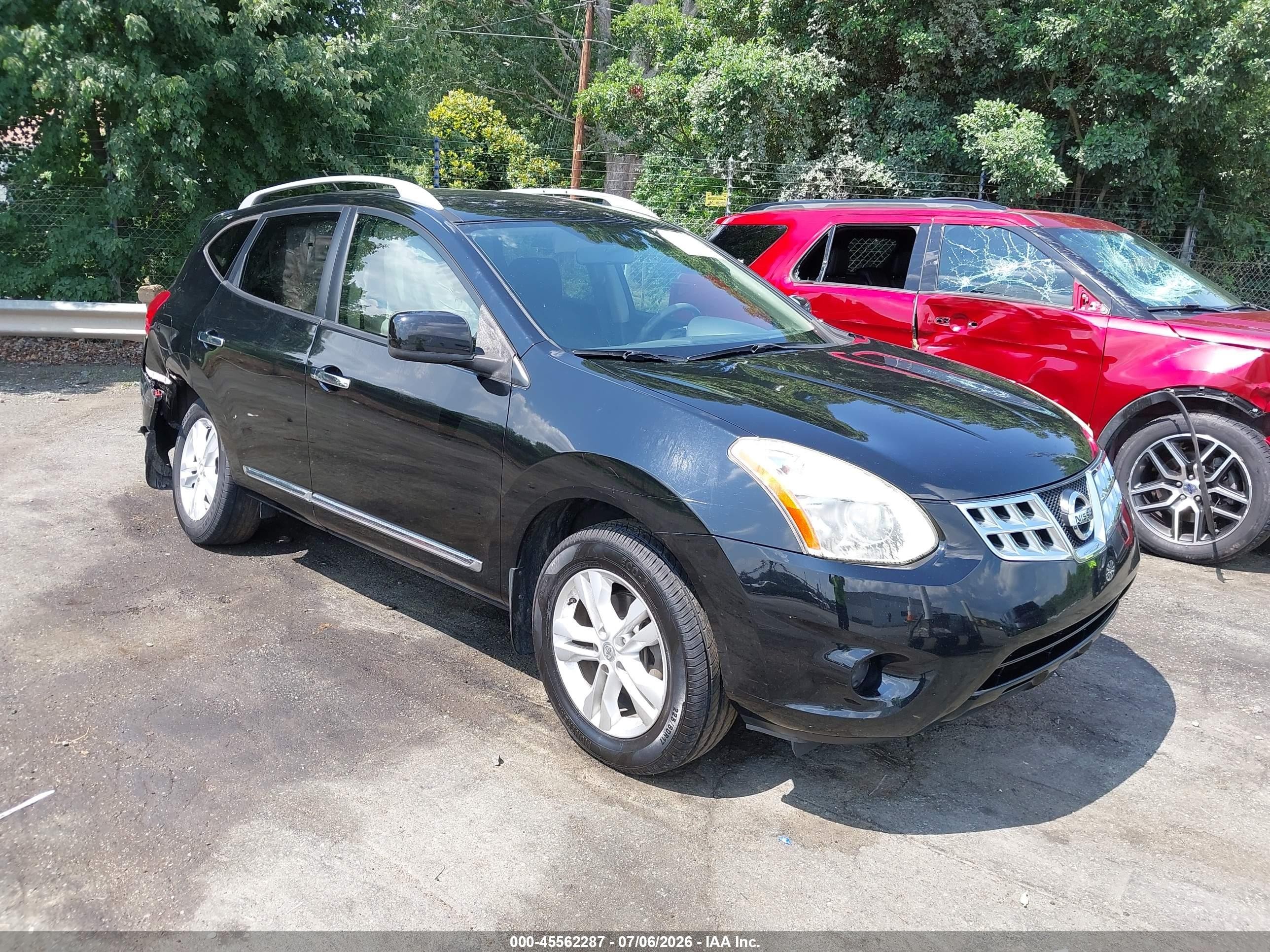 2012 Nissan Rogue Sv Black vin: JN8AS5MT0CW608770