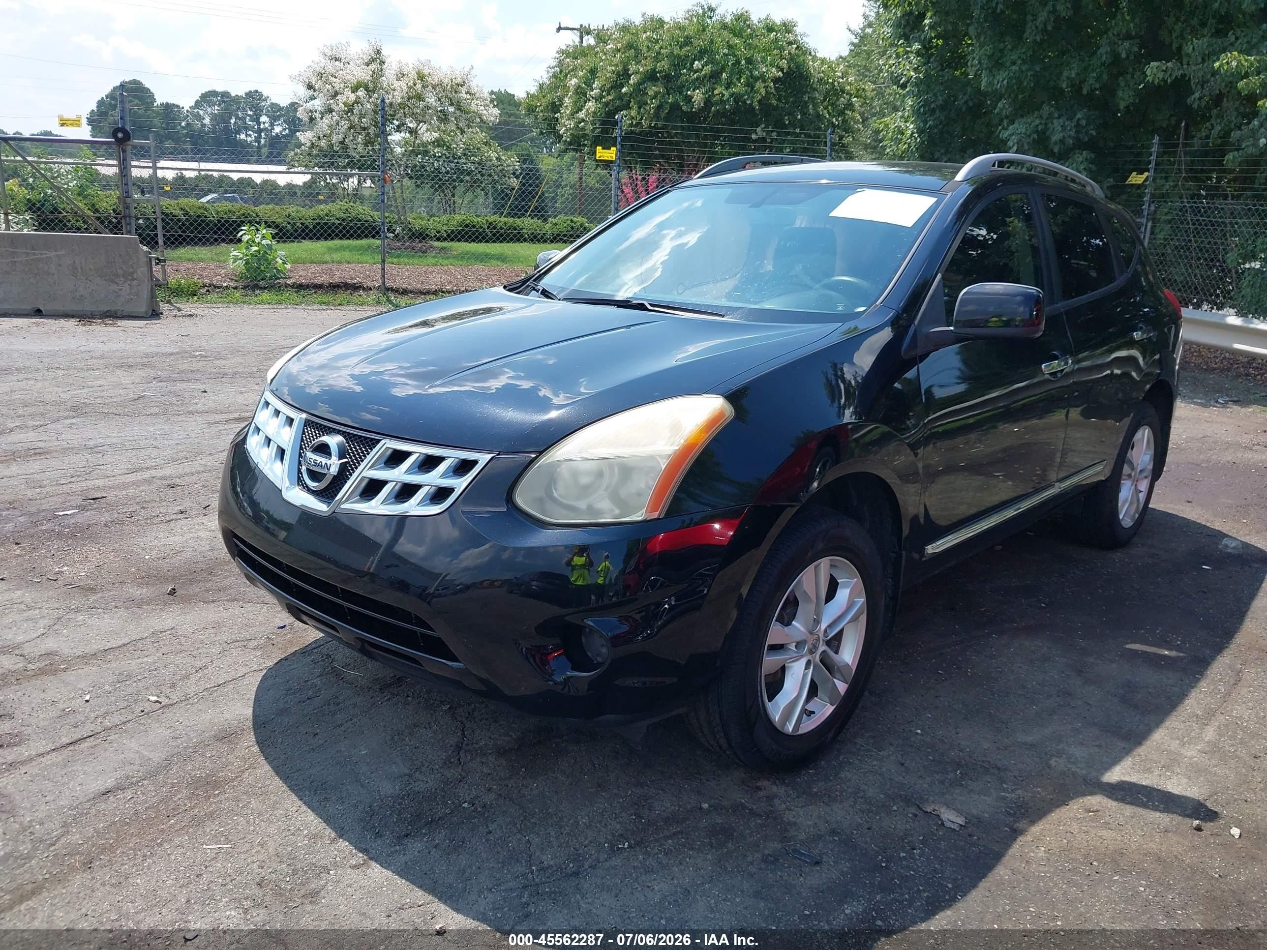 2012 Nissan Rogue Sv Черный vin: JN8AS5MT0CW608770