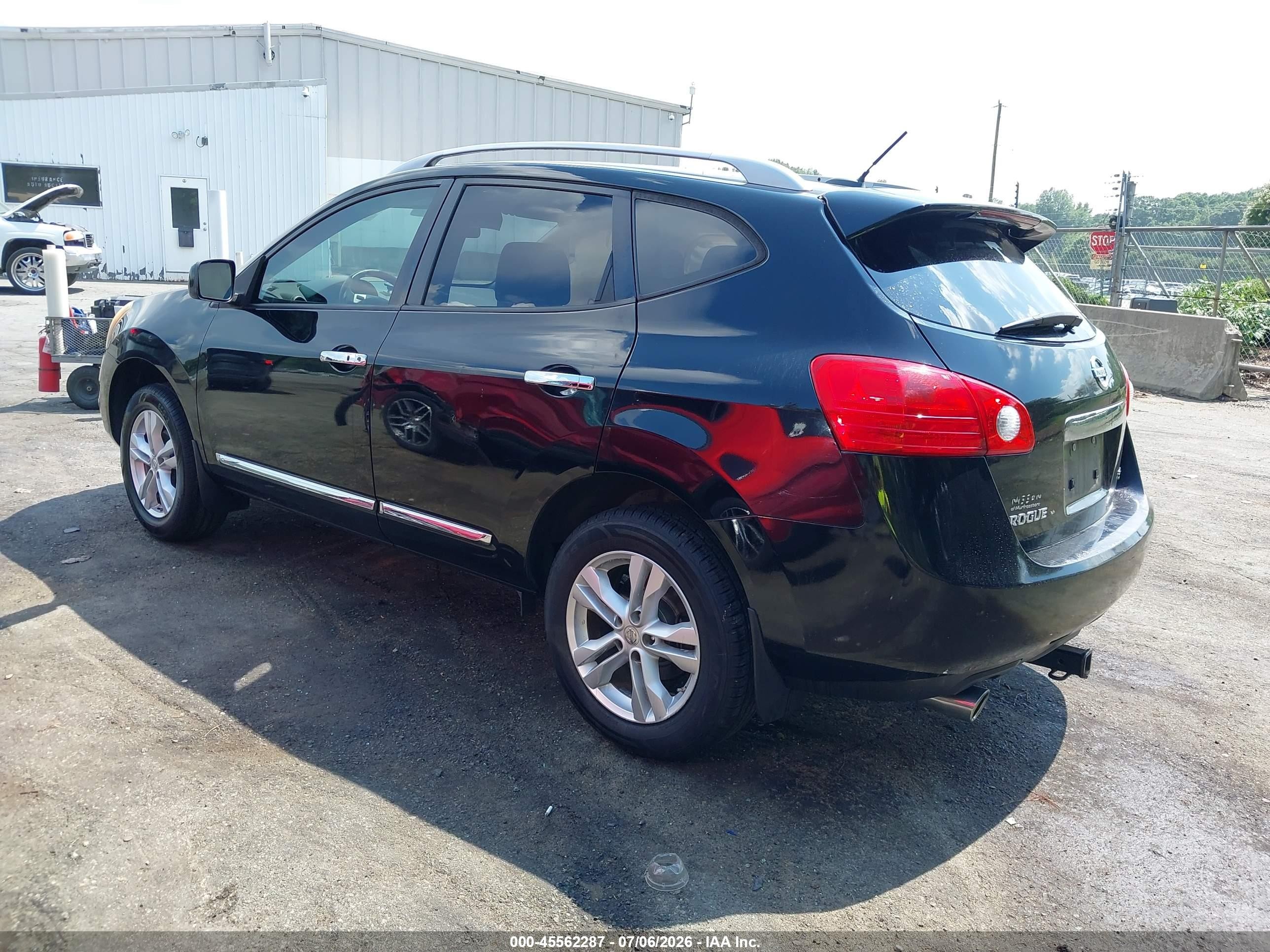 2012 Nissan Rogue Sv Черный vin: JN8AS5MT0CW608770