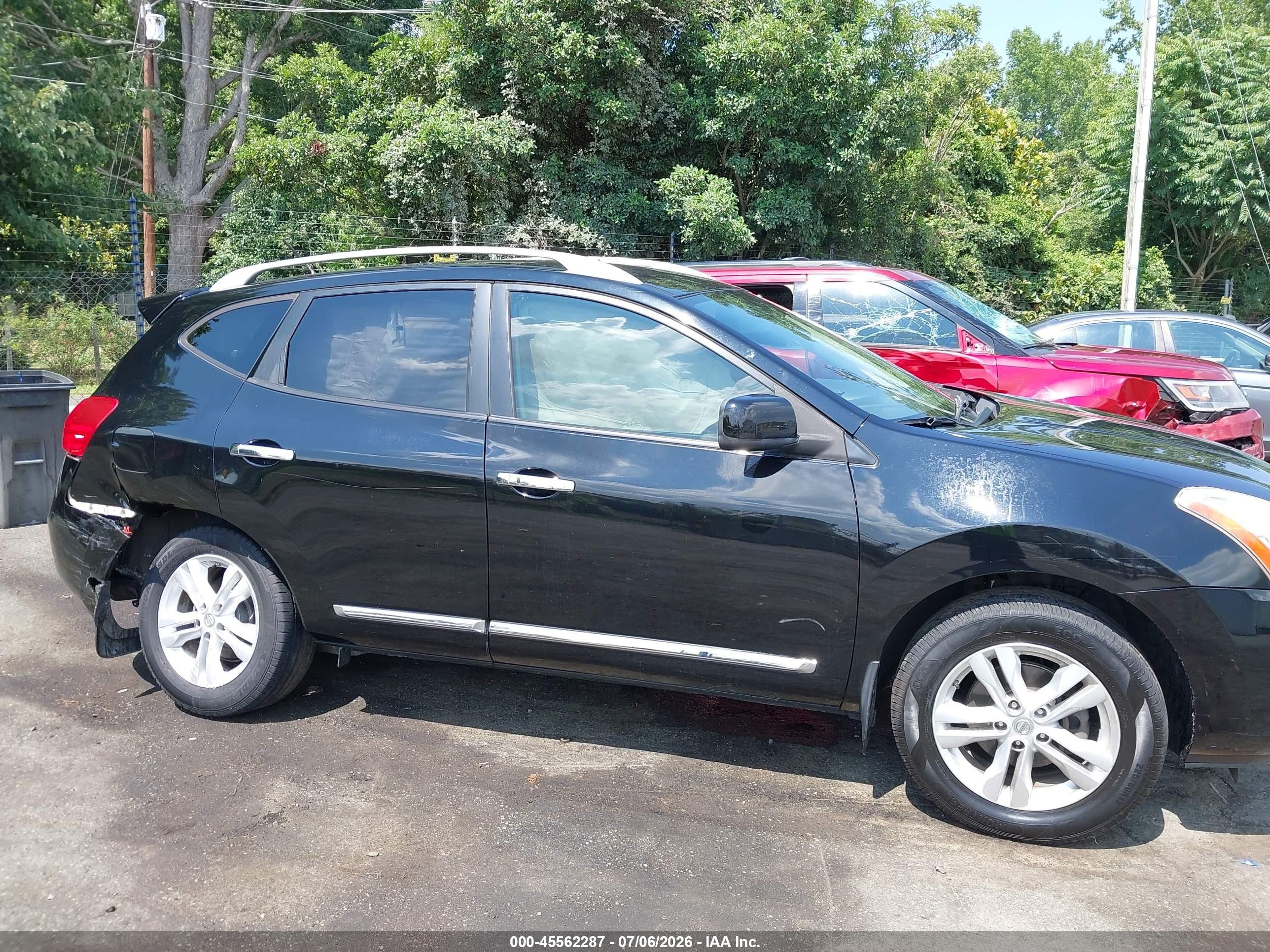 2012 Nissan Rogue Sv Черный vin: JN8AS5MT0CW608770
