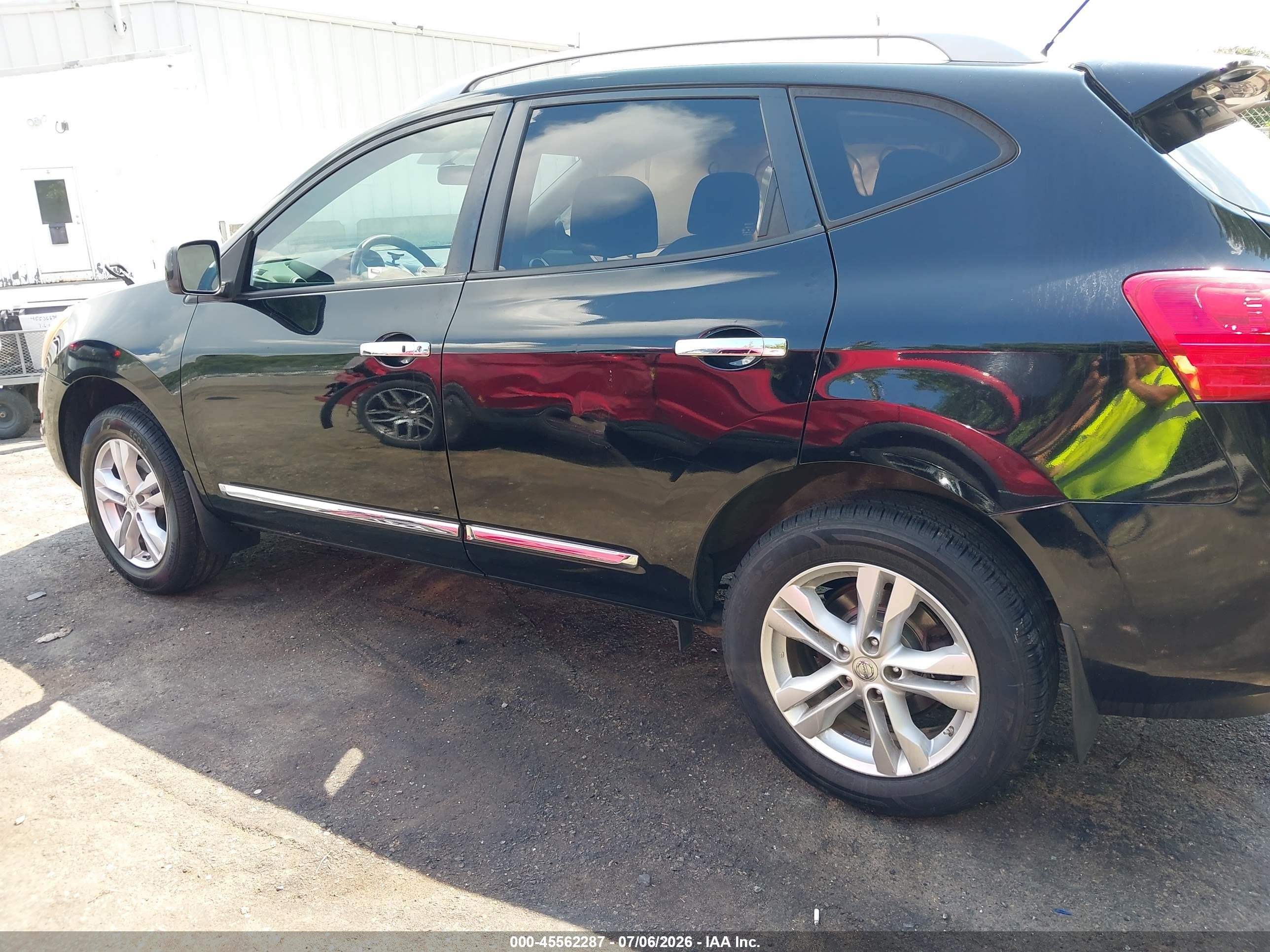 2012 Nissan Rogue Sv Черный vin: JN8AS5MT0CW608770
