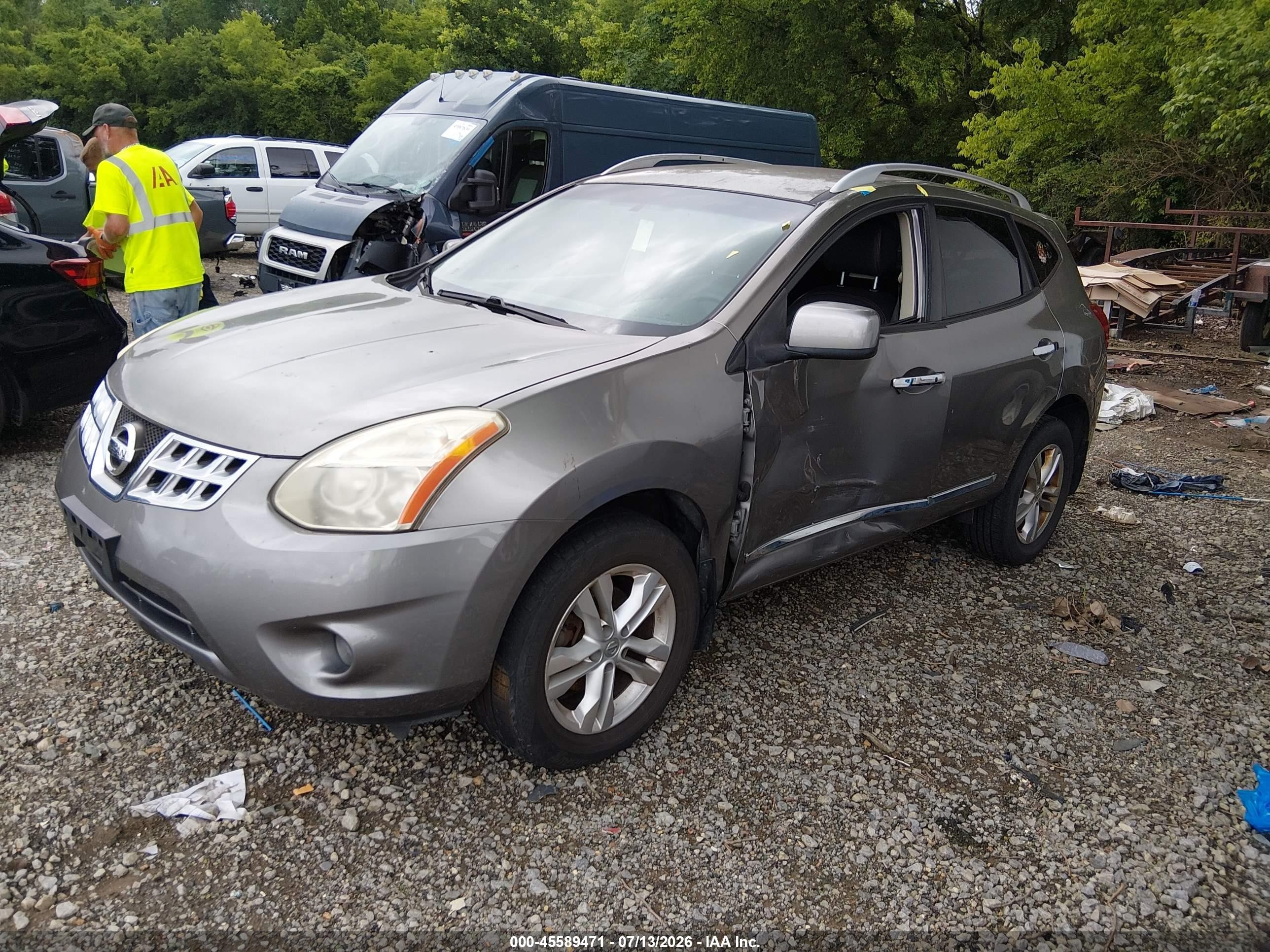 2012 Nissan Rogue Sv Tan vin: JN8AS5MT0CW614567