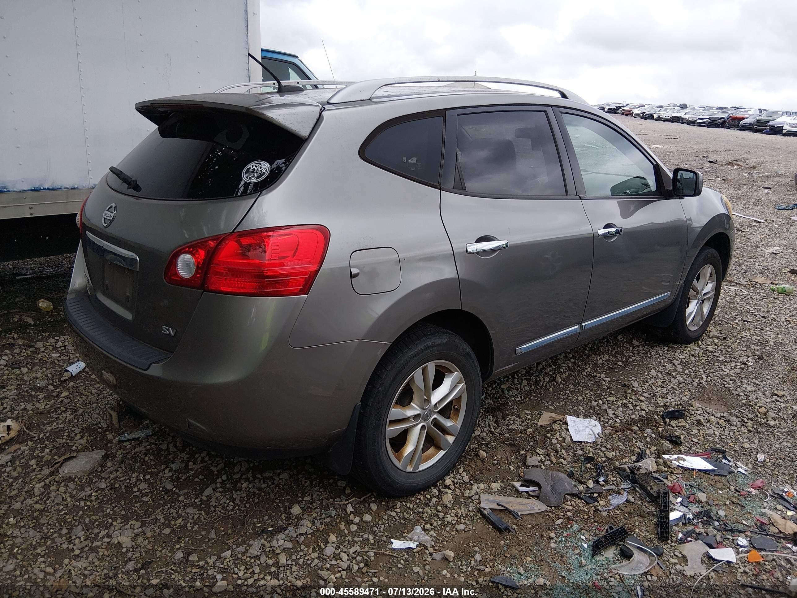 2012 Nissan Rogue Sv Tan vin: JN8AS5MT0CW614567