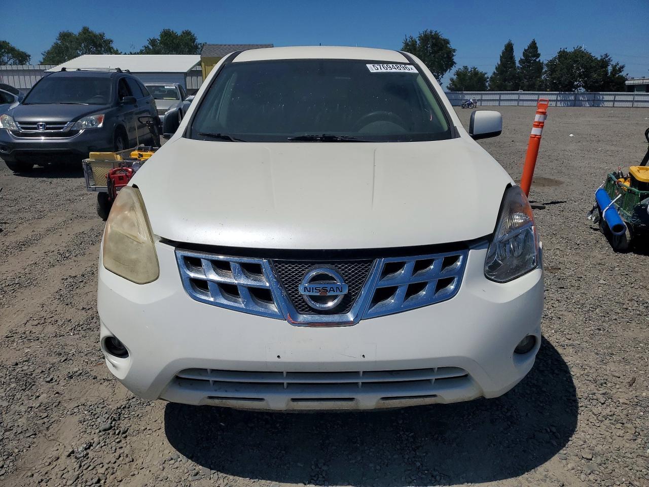 2013 Nissan Rogue S White vin: JN8AS5MT0DW004878