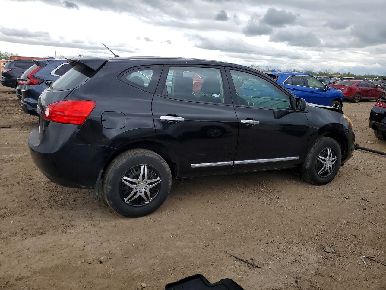 2013 Nissan Rogue S Черный vin: JN8AS5MT0DW022247