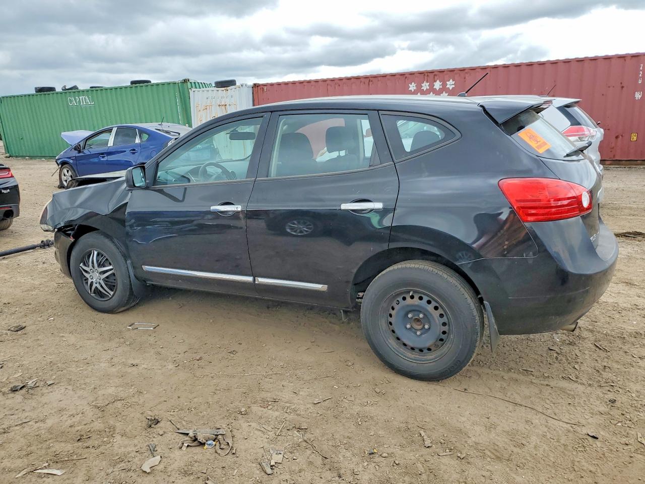 2013 Nissan Rogue S Черный vin: JN8AS5MT0DW022247
