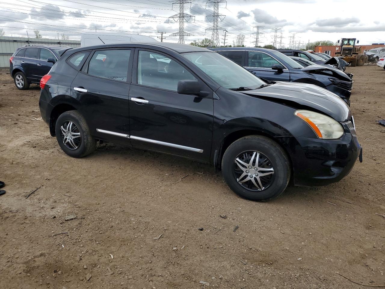 2013 Nissan Rogue S Черный vin: JN8AS5MT0DW022247
