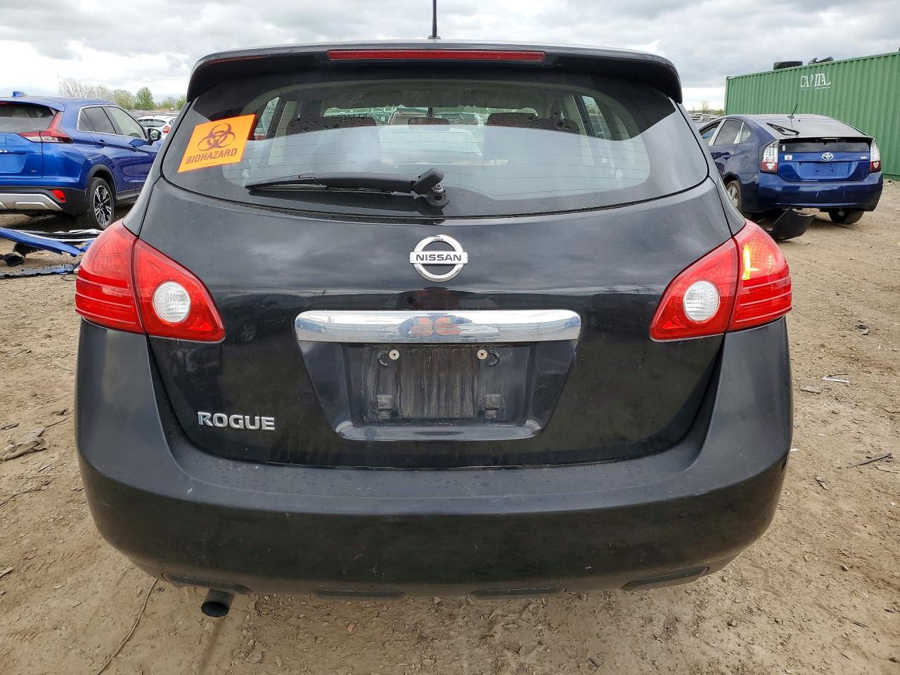 2013 Nissan Rogue S Черный vin: JN8AS5MT0DW022247