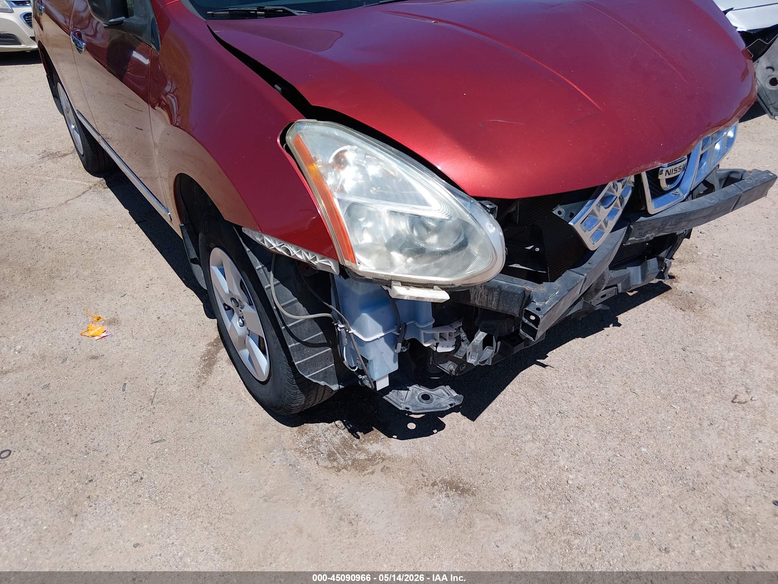 2013 Nissan Rogue S Красный vin: JN8AS5MT0DW034141