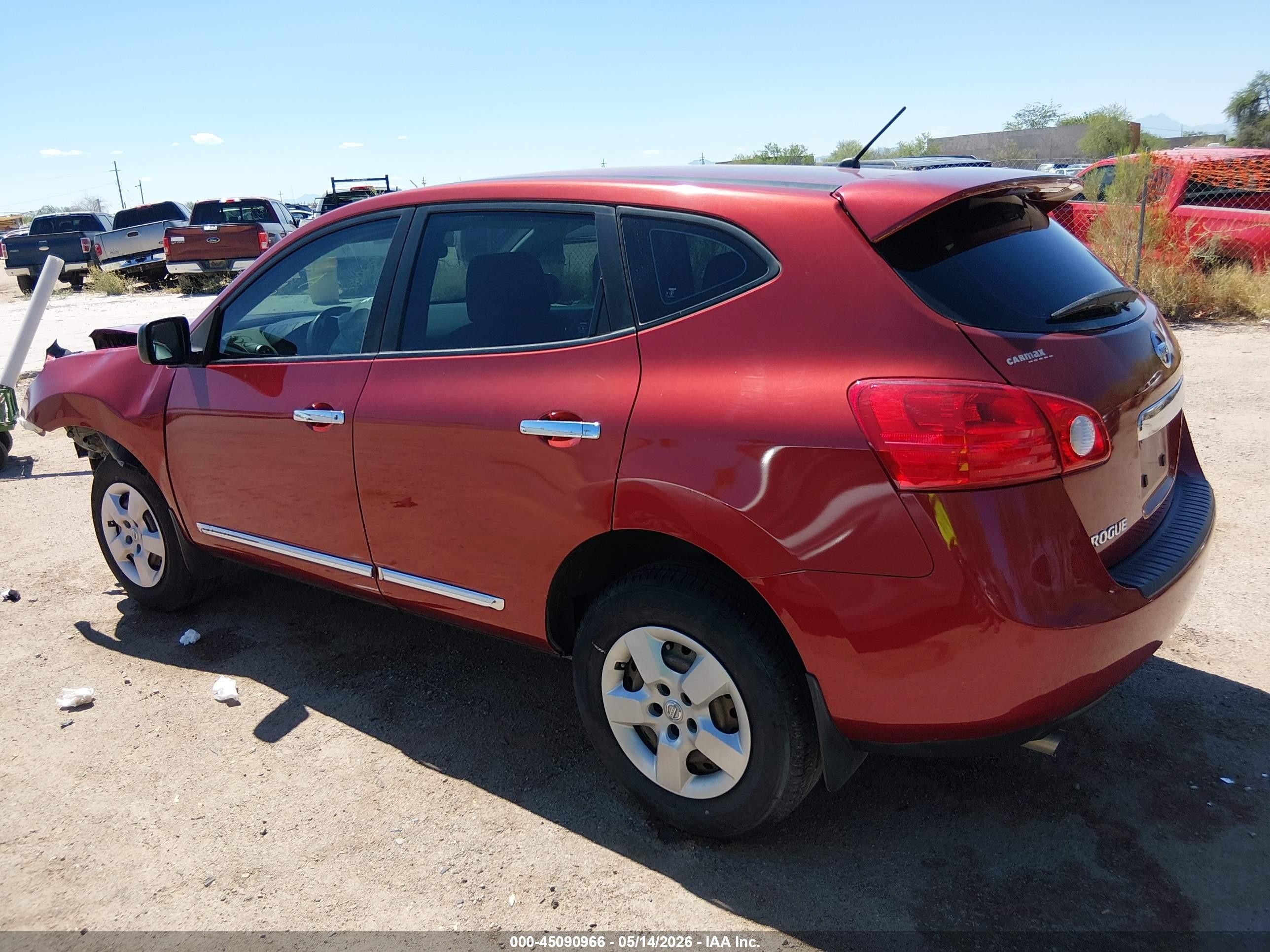 2013 Nissan Rogue S Красный vin: JN8AS5MT0DW034141