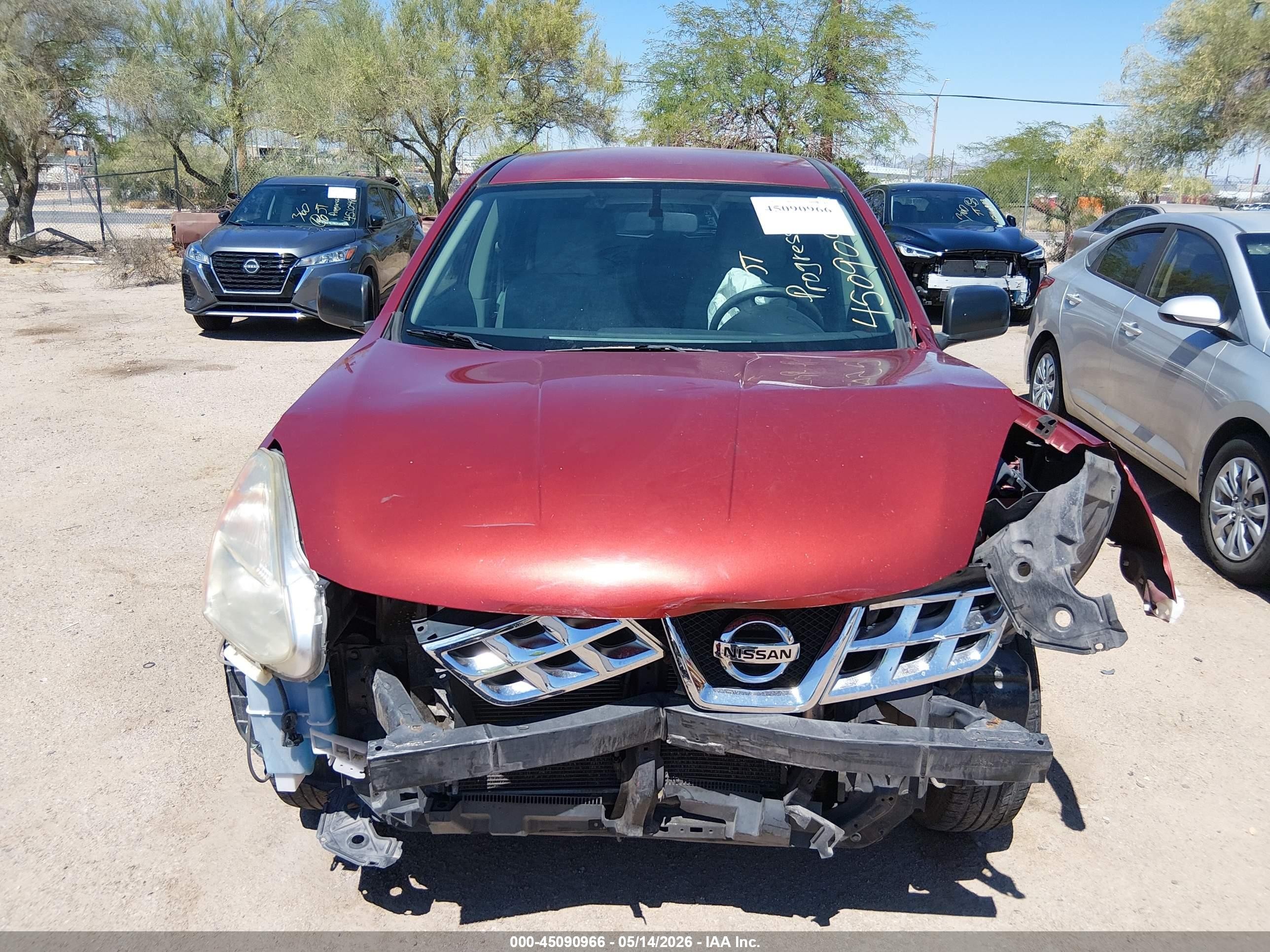2013 Nissan Rogue S Красный vin: JN8AS5MT0DW034141