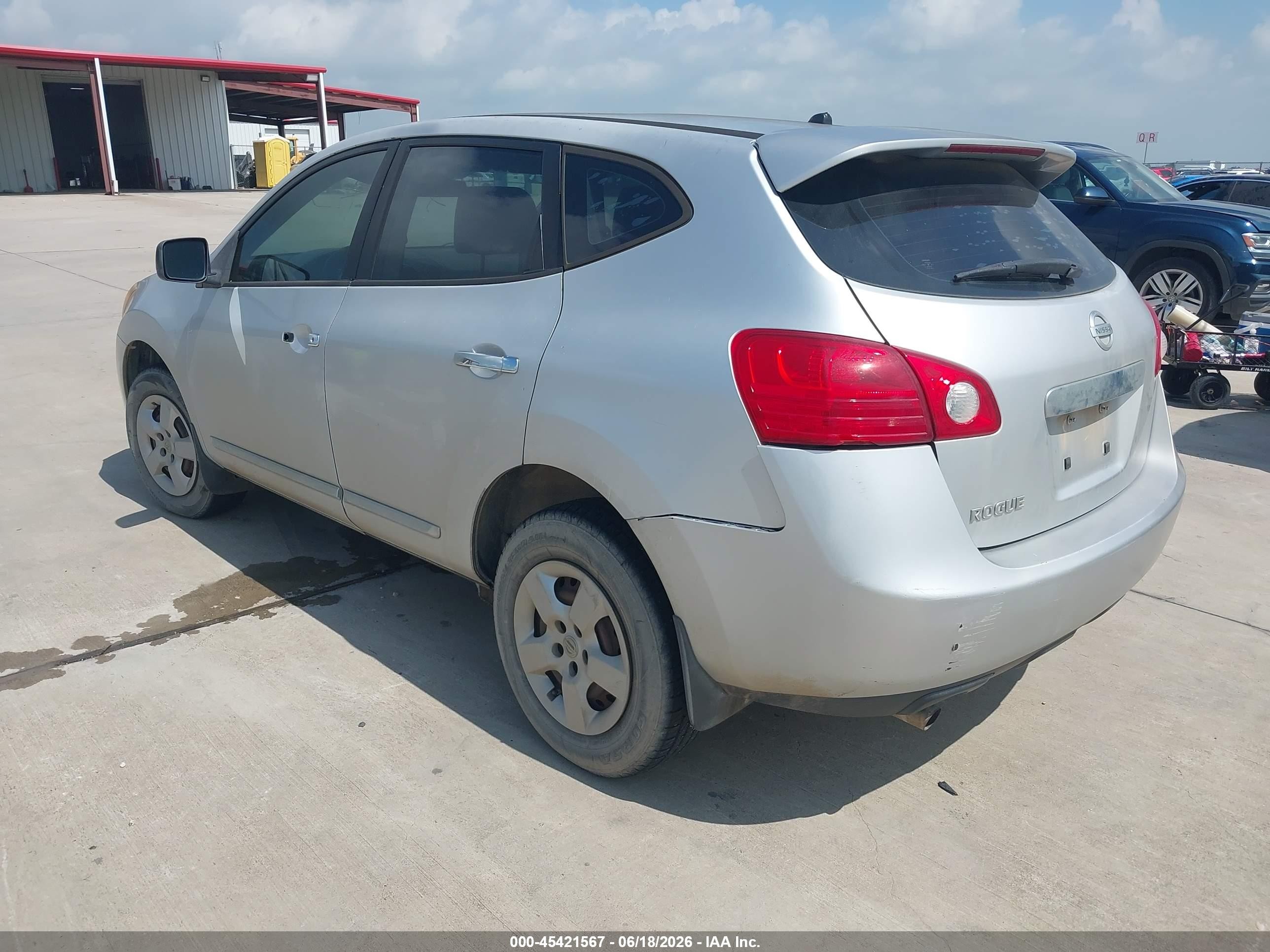 2013 Nissan Rogue S Silver vin: JN8AS5MT0DW502062