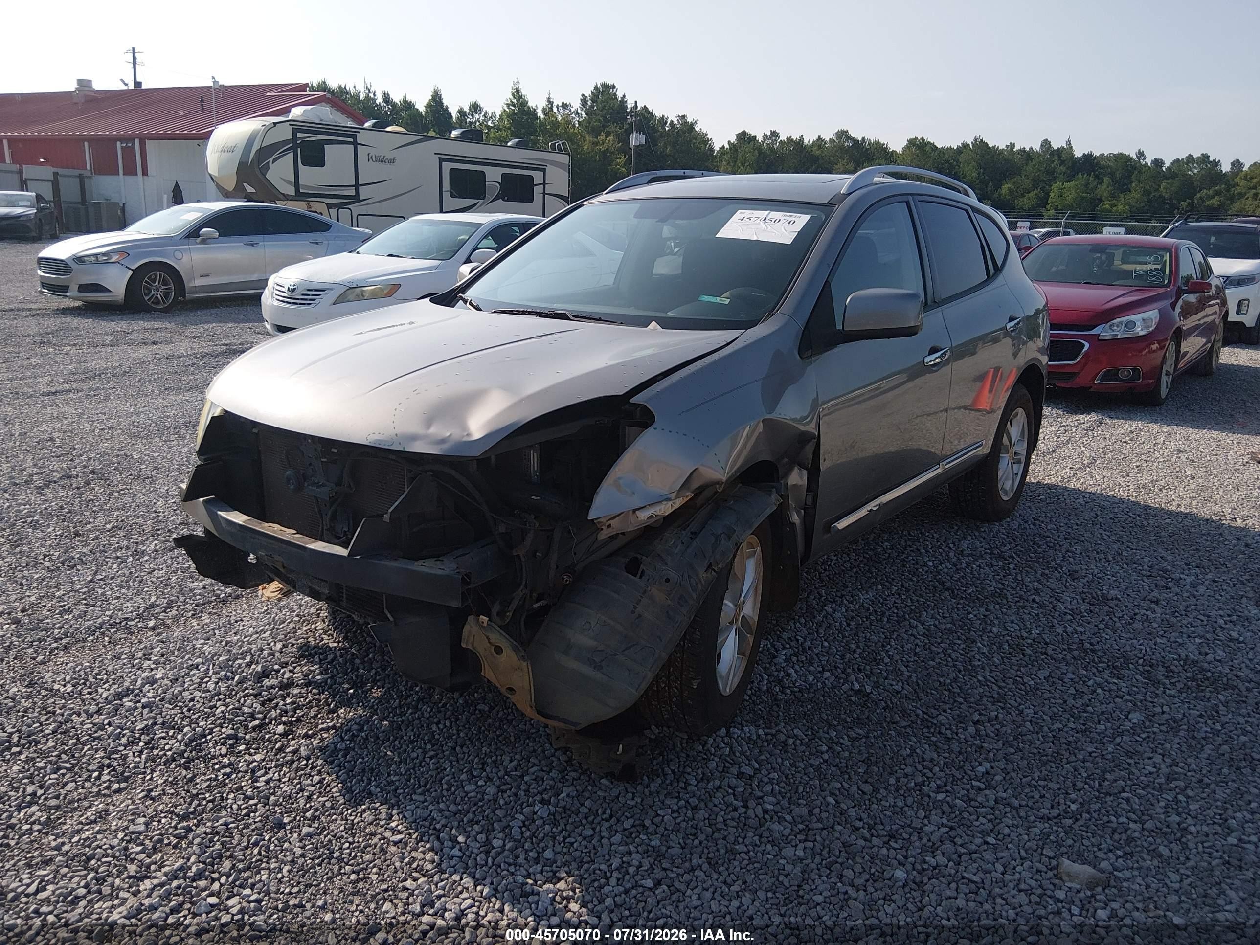 2013 Nissan Rogue Sv Silver vin: JN8AS5MT0DW502871