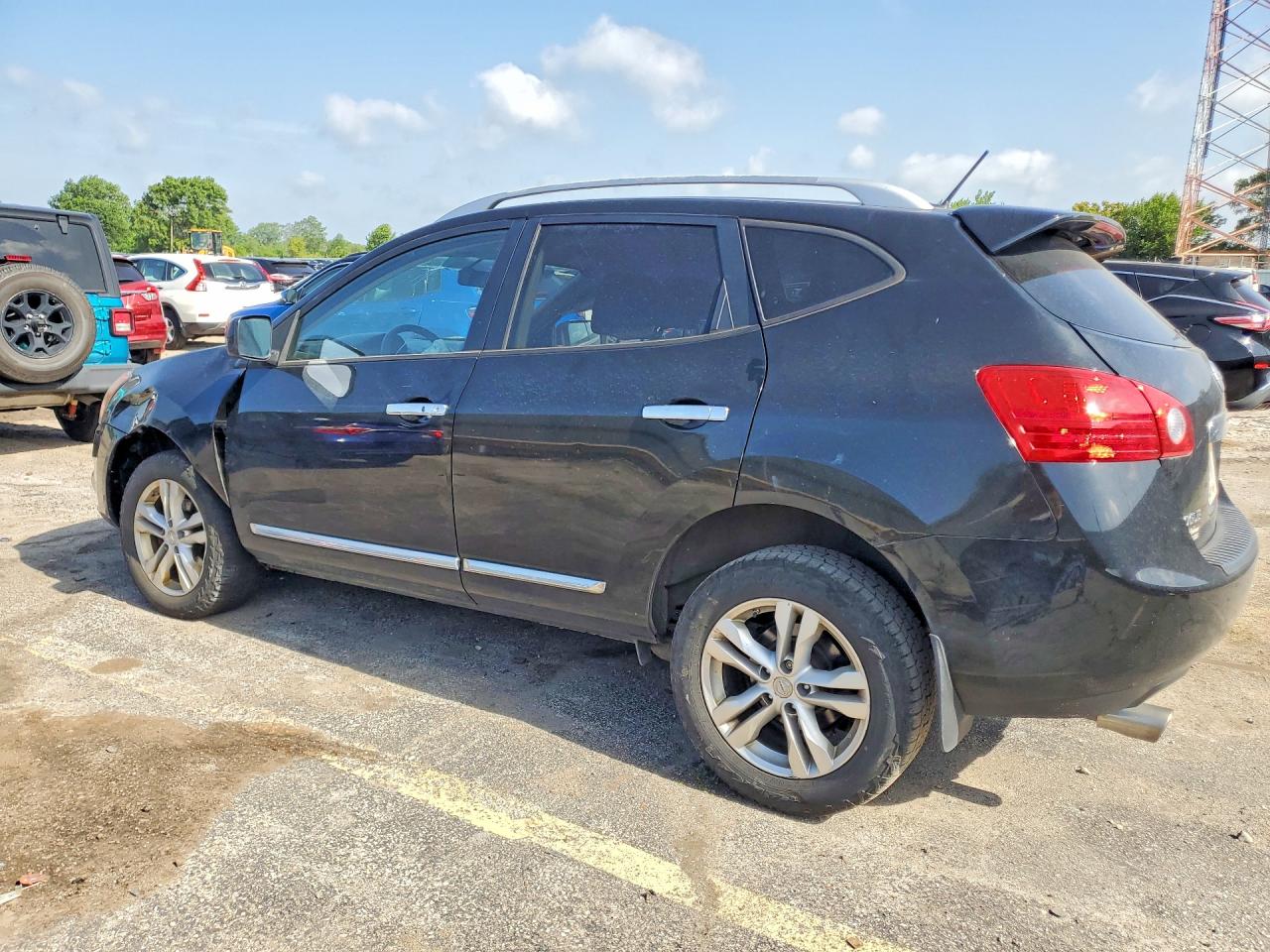 2013 Nissan Rogue Черный vin: JN8AS5MT0DW503972
