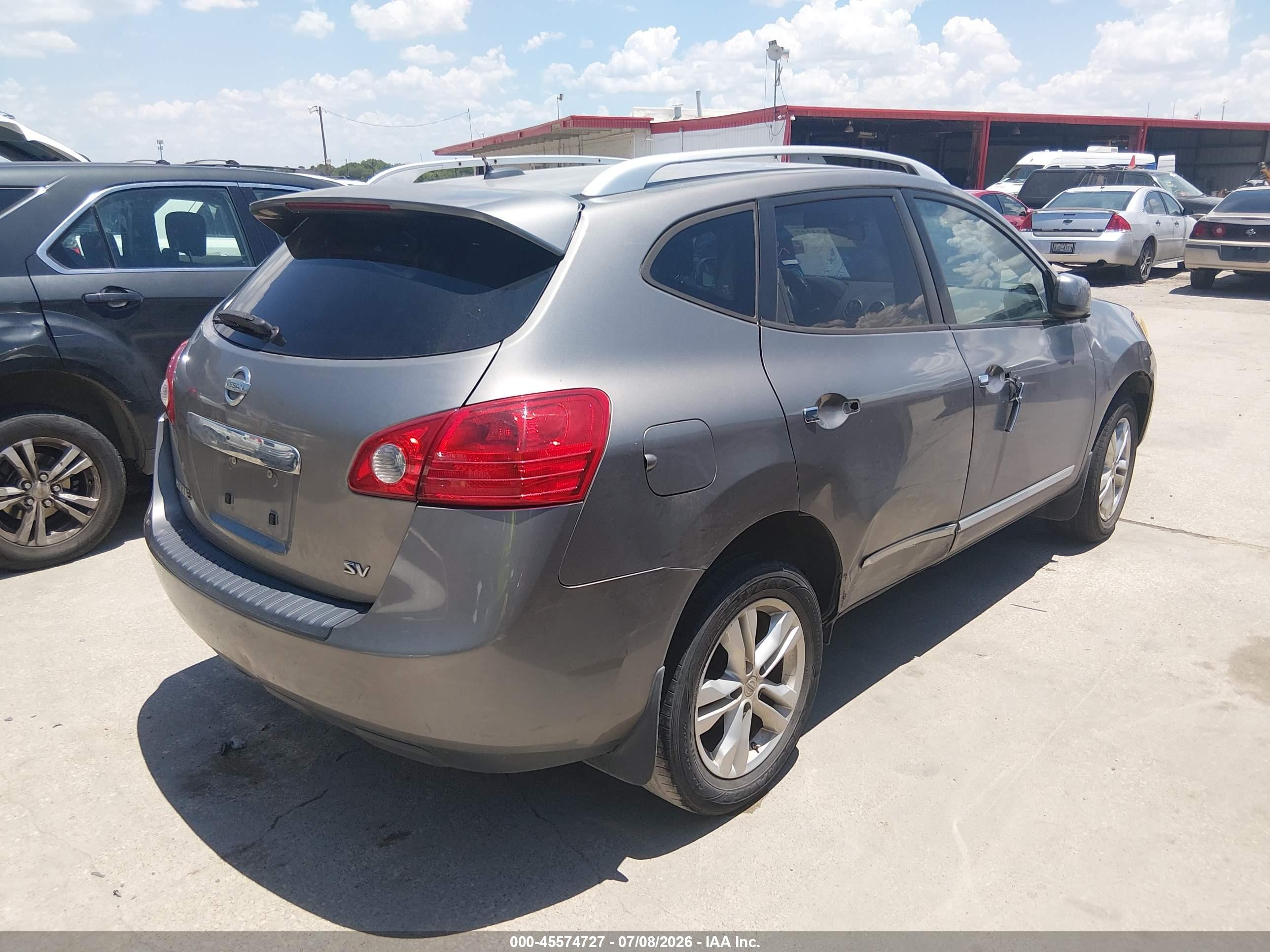 2013 Nissan Rogue Sv Серый vin: JN8AS5MT0DW507956
