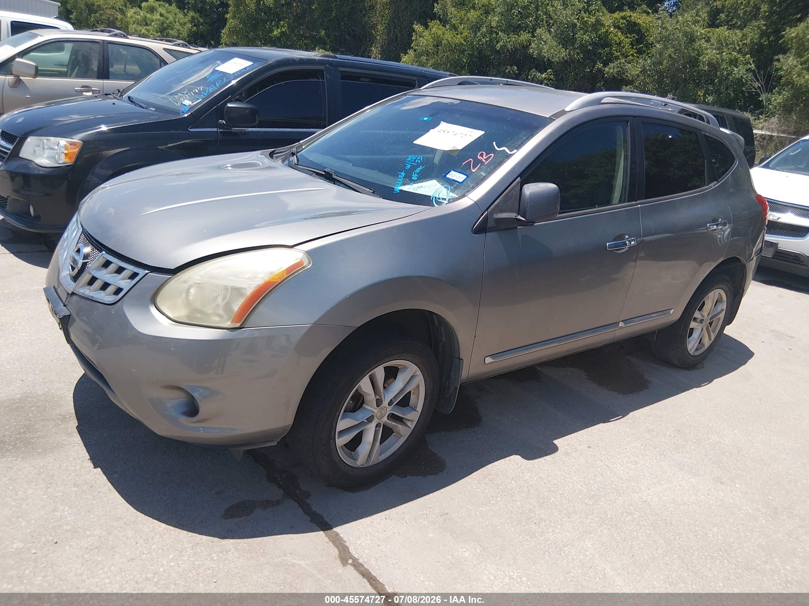 2013 Nissan Rogue Sv Серый vin: JN8AS5MT0DW507956