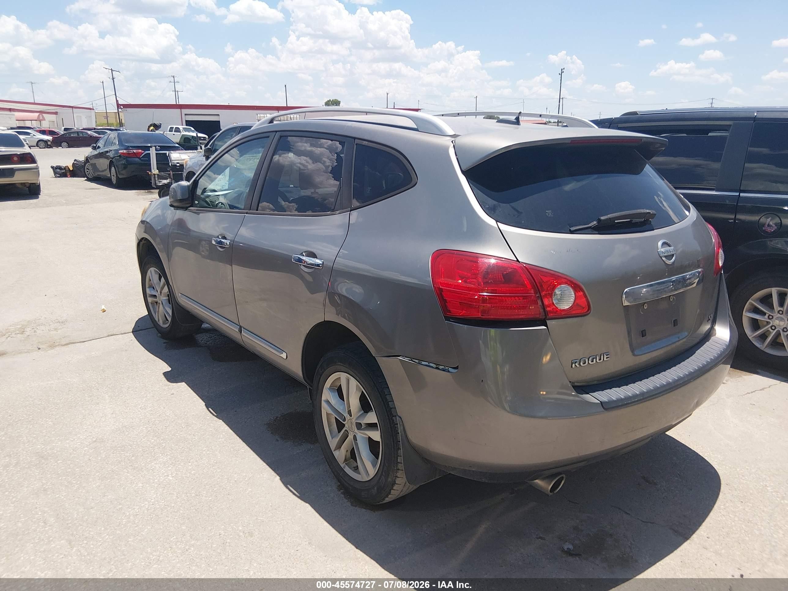 2013 Nissan Rogue Sv Серый vin: JN8AS5MT0DW507956