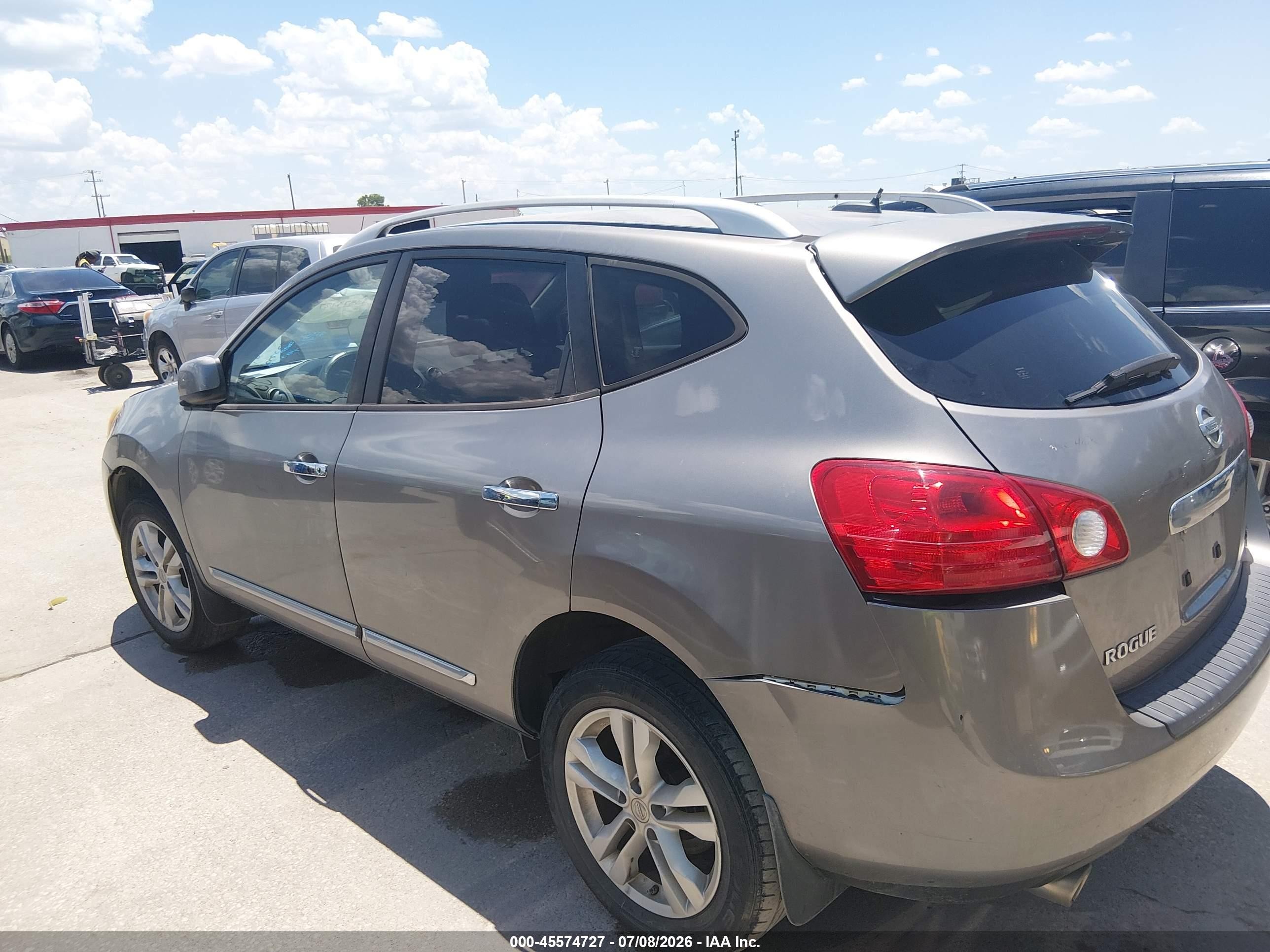 2013 Nissan Rogue Sv Серый vin: JN8AS5MT0DW507956