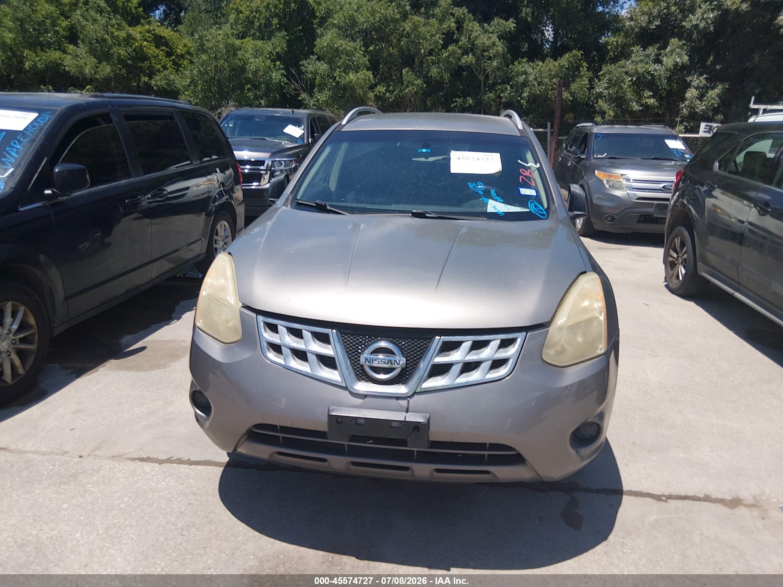 2013 Nissan Rogue Sv Серый vin: JN8AS5MT0DW507956