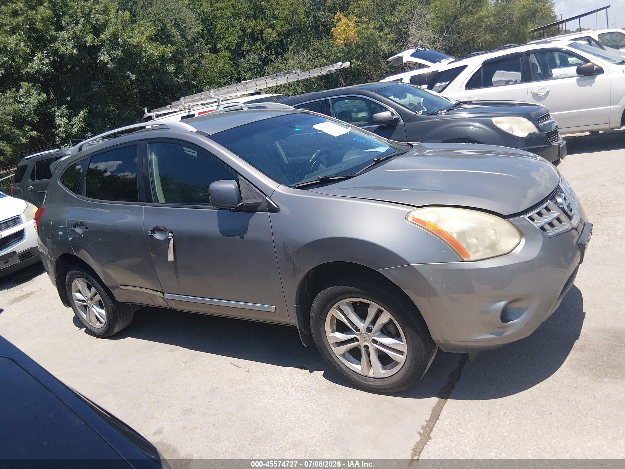 2013 Nissan Rogue Sv Серый vin: JN8AS5MT0DW507956