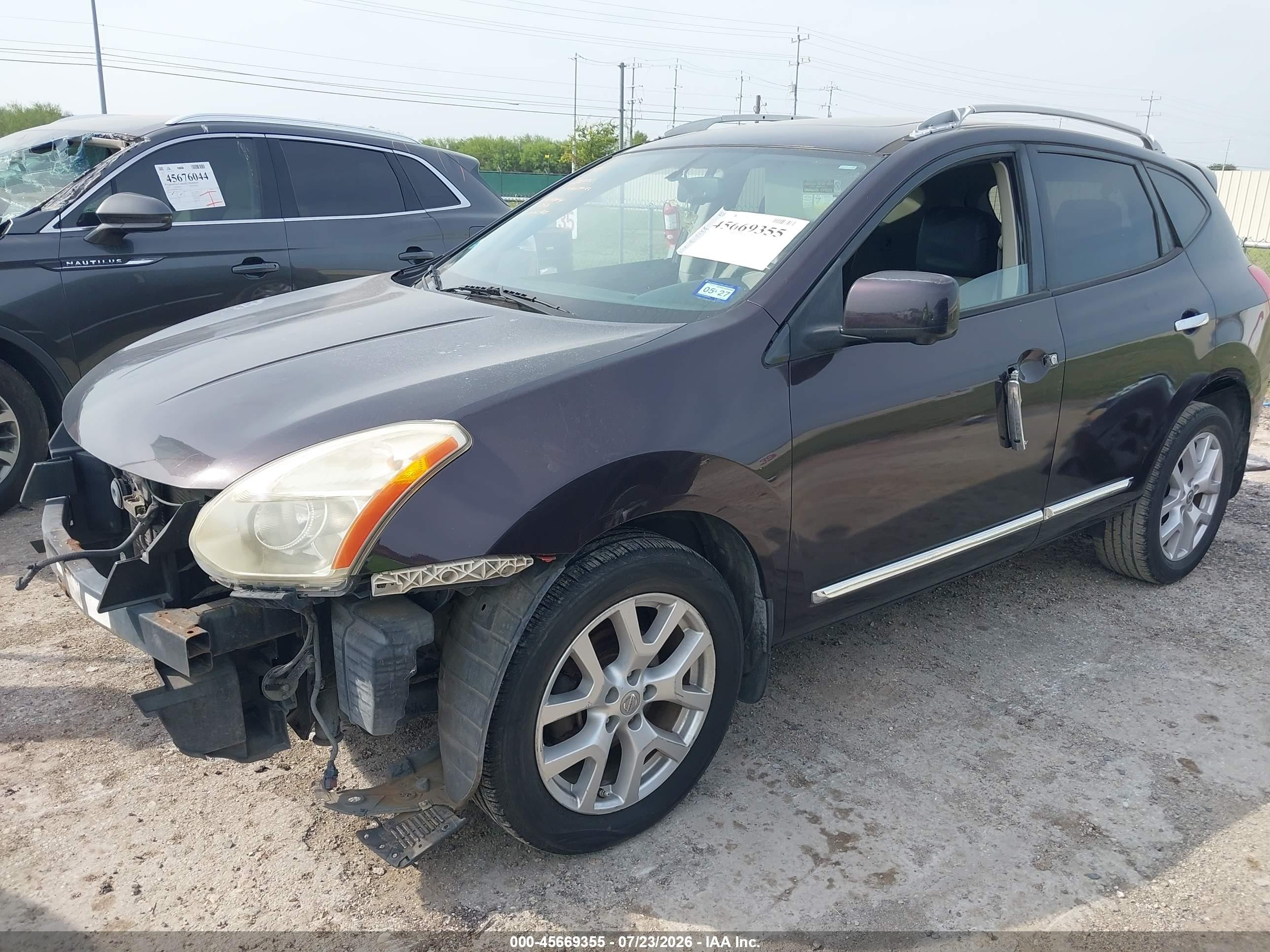 2013 Nissan Rogue Sv W/sl Pkg Purple vin: JN8AS5MT0DW509464