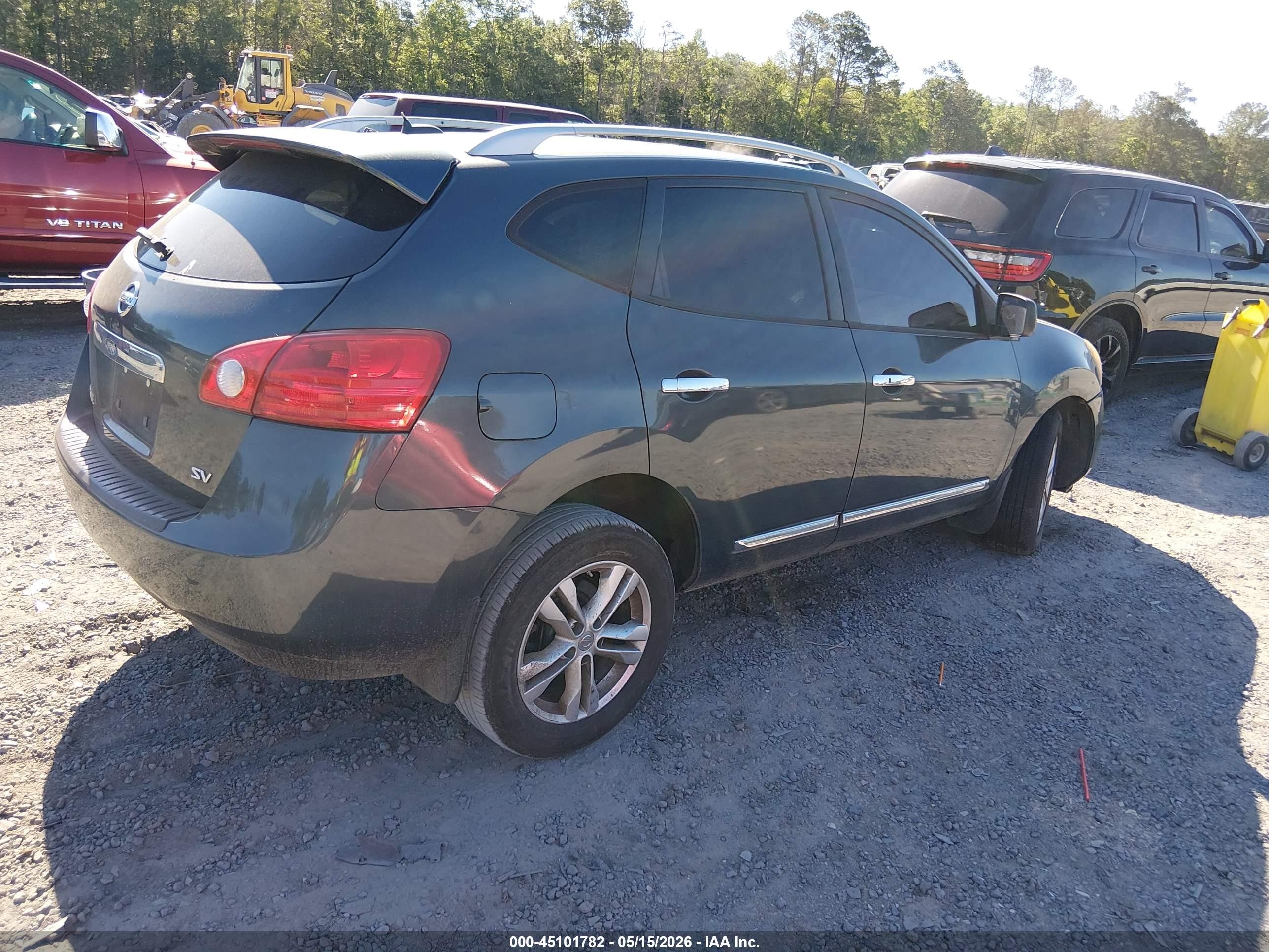 2013 Nissan Rogue Sv Gray vin: JN8AS5MT0DW512719