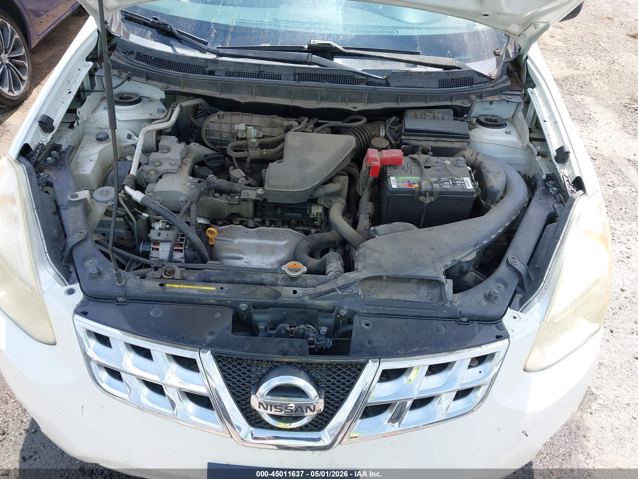 2013 Nissan Rogue S White vin: JN8AS5MT0DW517600