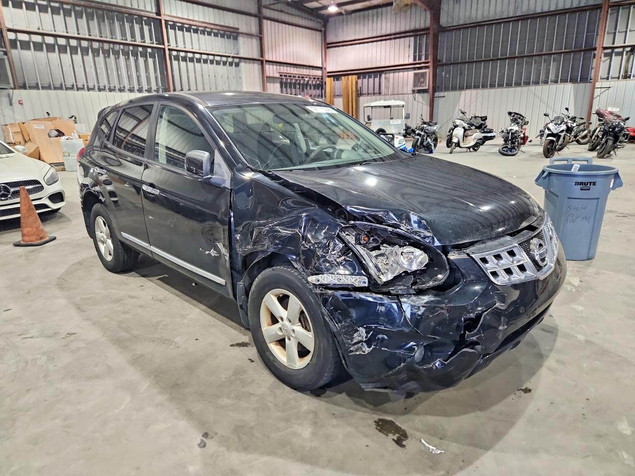 2013 Nissan Rogue S Black vin: JN8AS5MT0DW518925