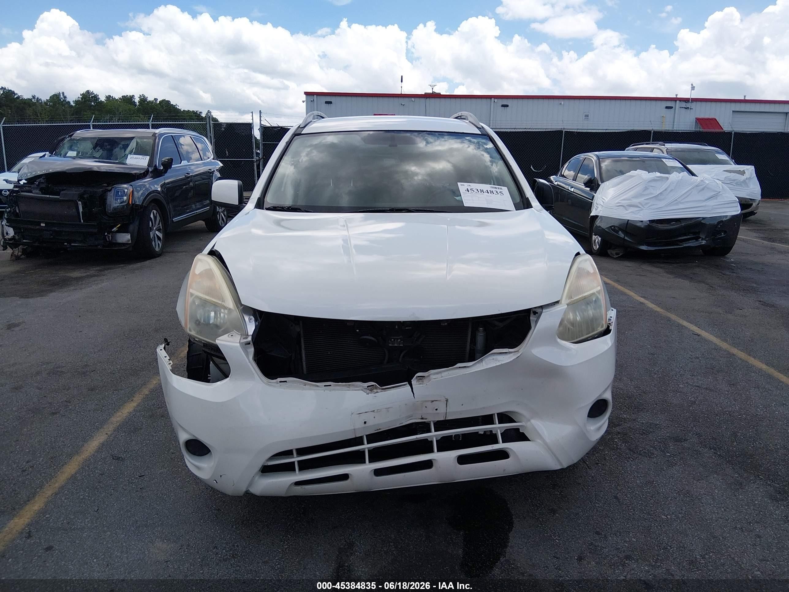 2013 Nissan Rogue Sv White vin: JN8AS5MT0DW526412