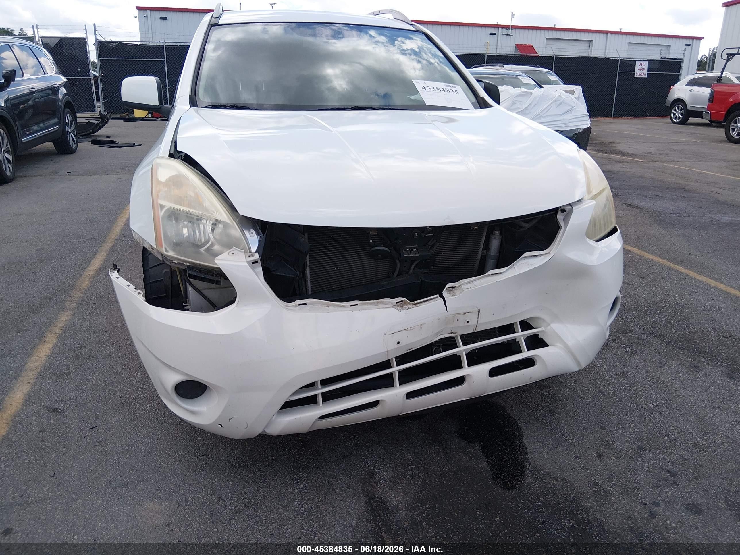 2013 Nissan Rogue Sv White vin: JN8AS5MT0DW526412