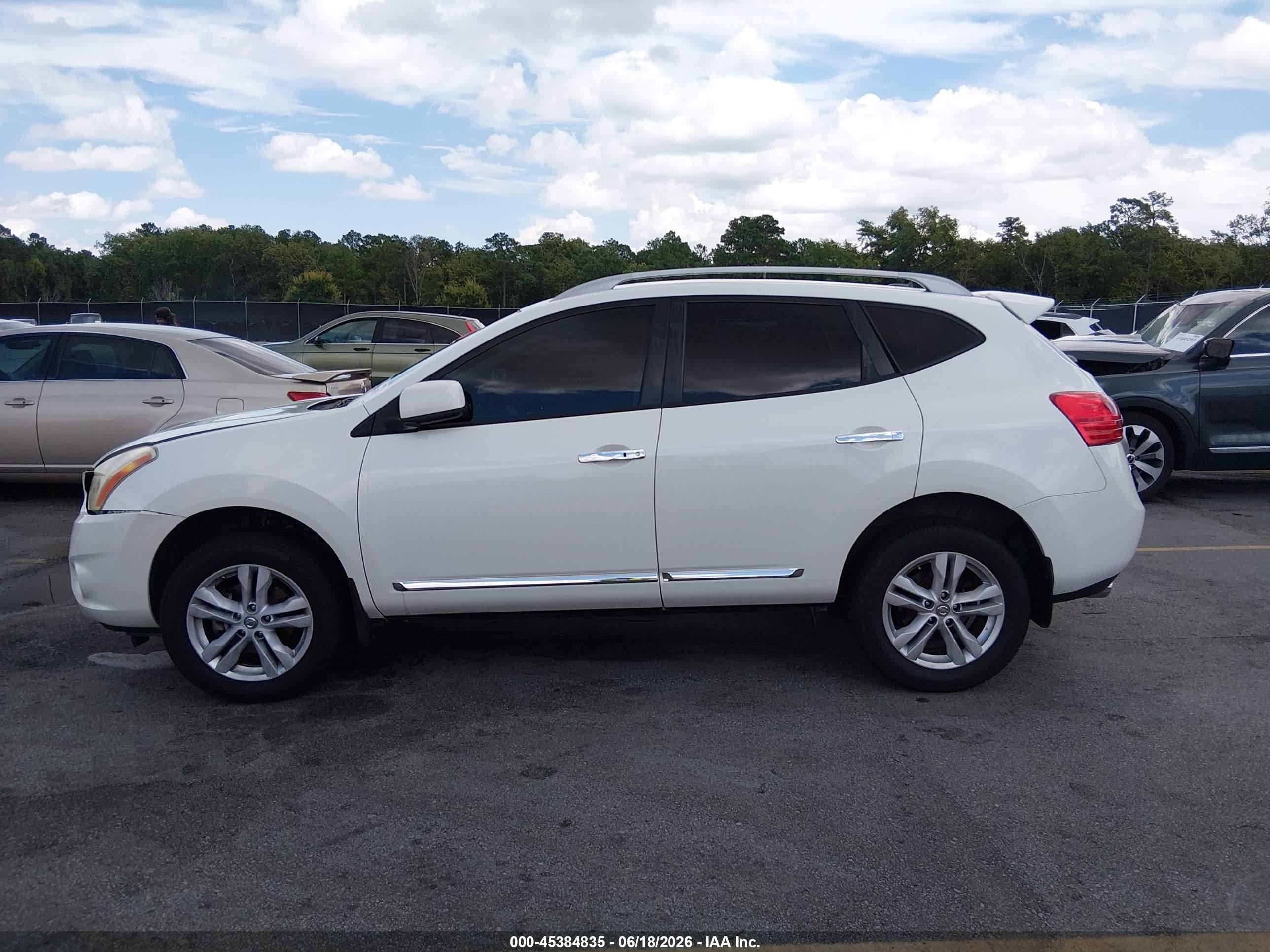 2013 Nissan Rogue Sv White vin: JN8AS5MT0DW526412