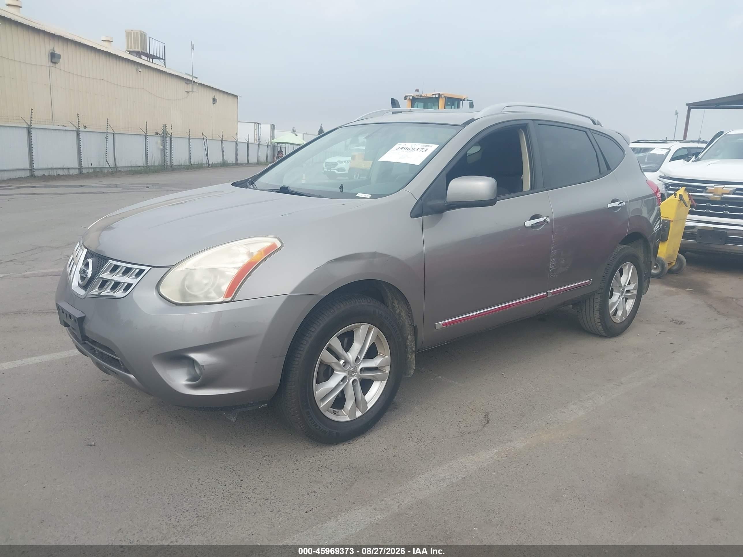 2013 Nissan Rogue Sv Gray vin: JN8AS5MT0DW532940