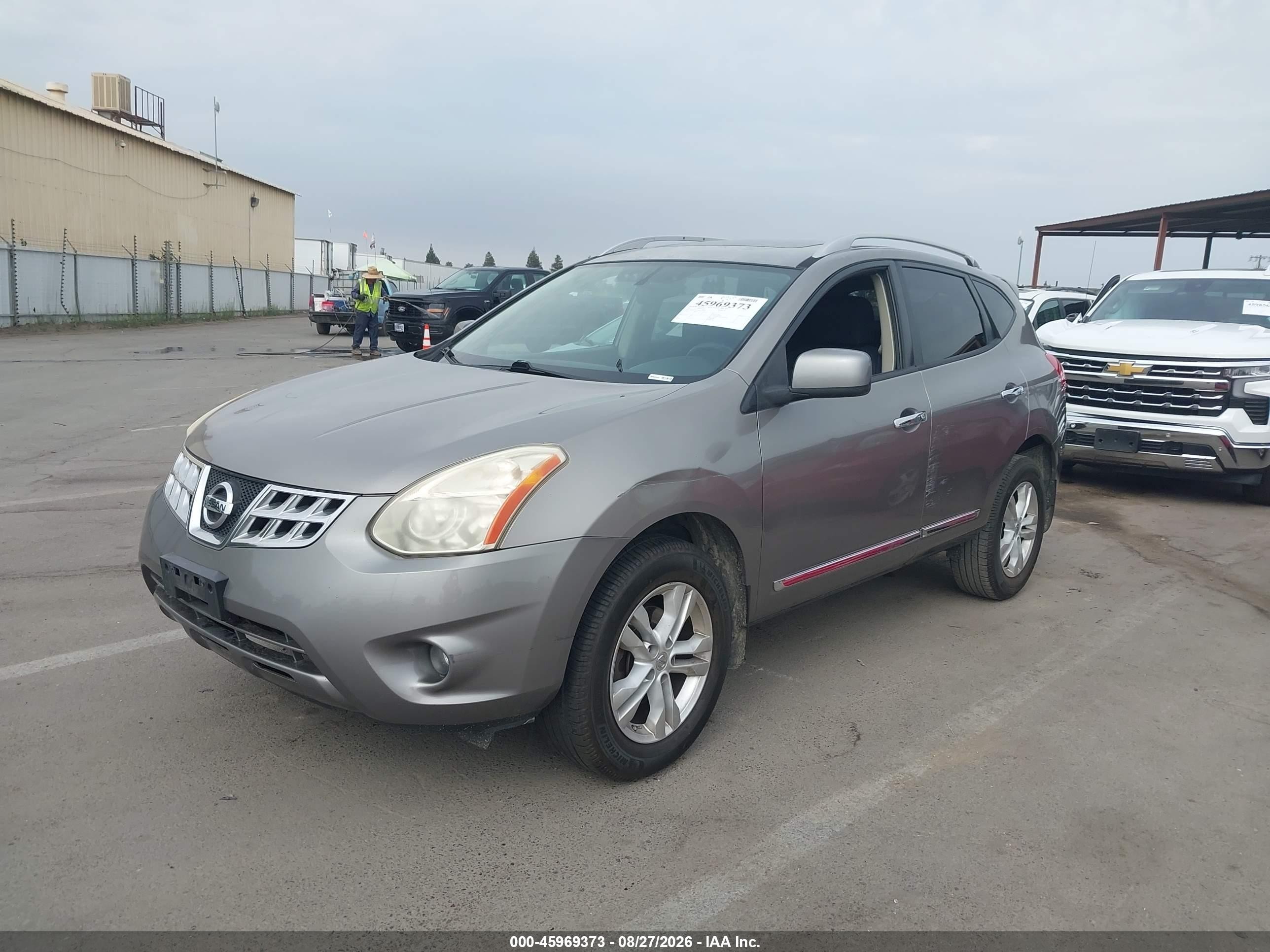 2013 Nissan Rogue Sv Gray vin: JN8AS5MT0DW532940