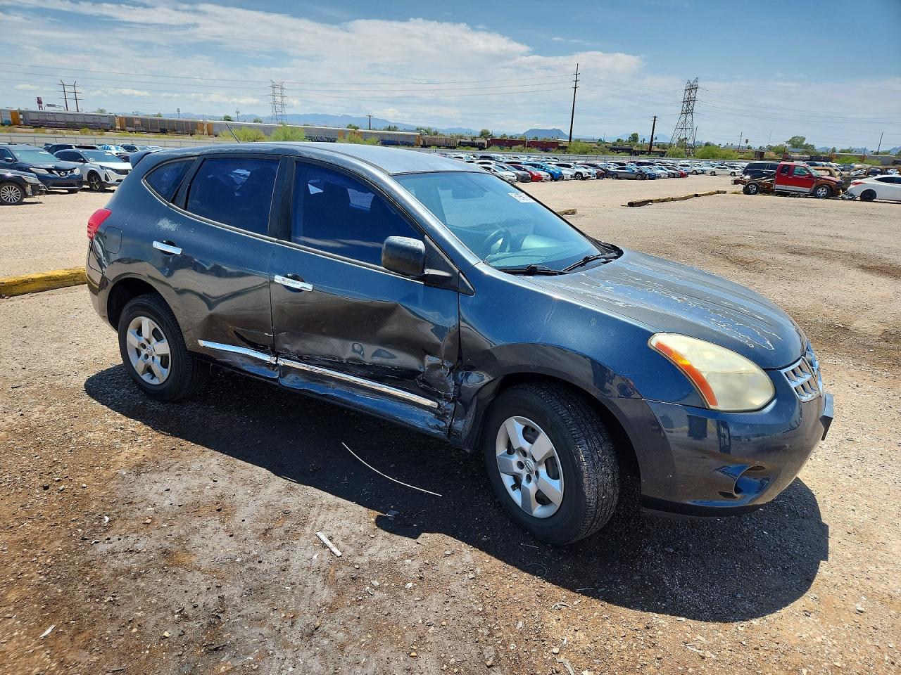 2013 Nissan Rogue S Черный vin: JN8AS5MT0DW536678